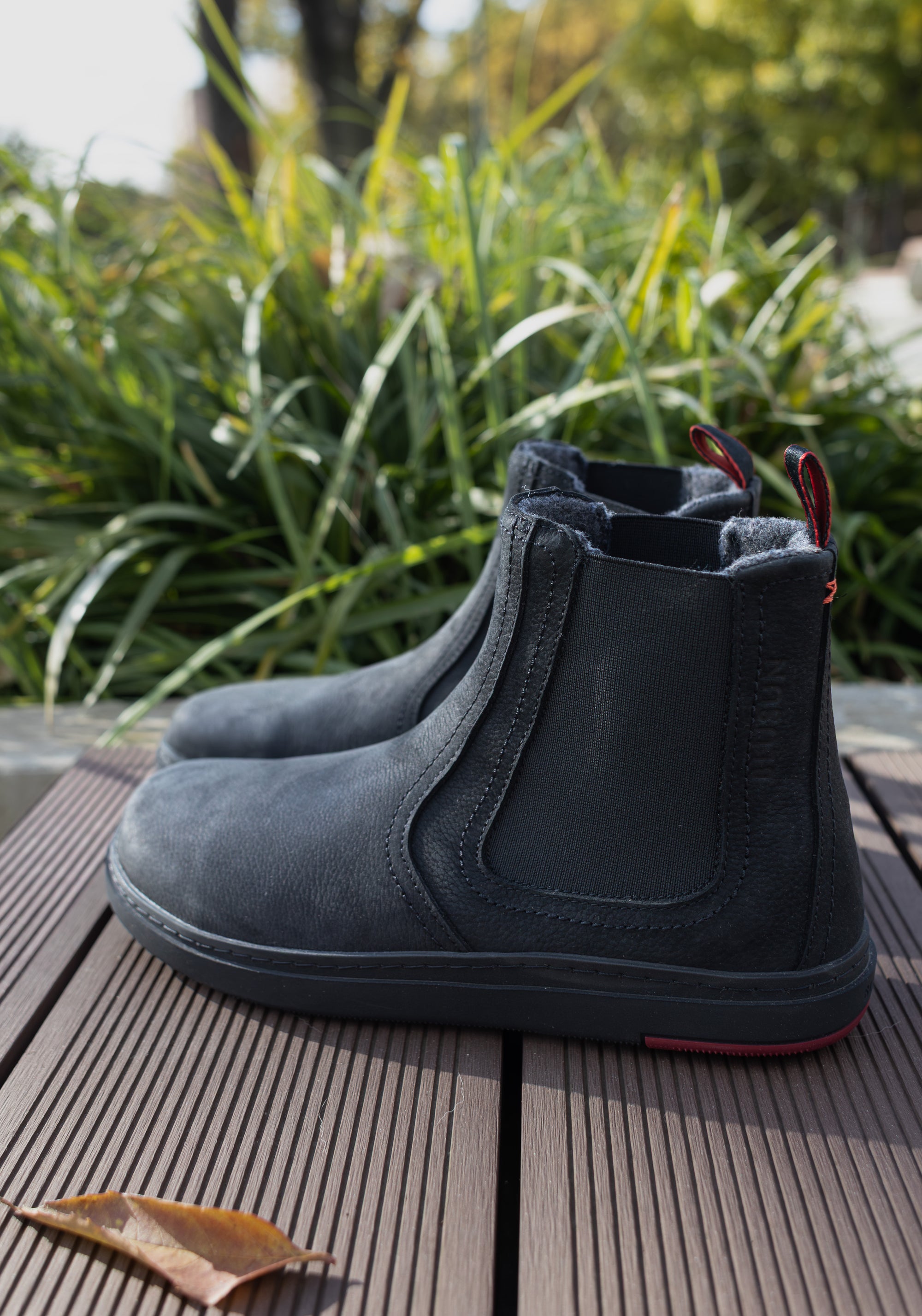 Ghete Barefoot cu membrană Primaloft îmblănite - Anthracite