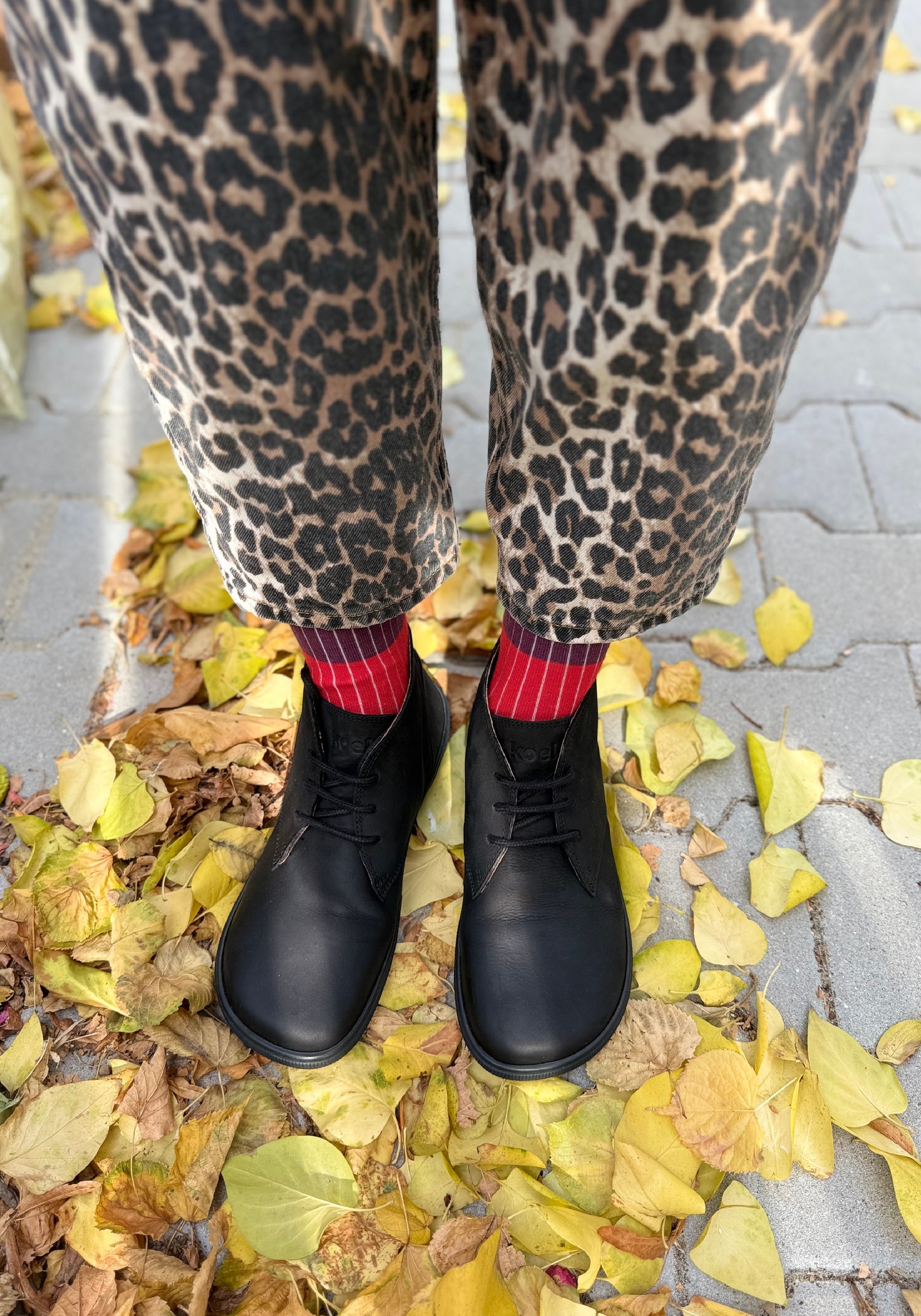 Ghete Barefoot din piele - Fea Black