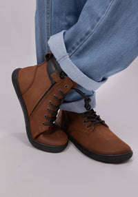 Ghete Barefoot femei din piele - Florence Chocolate Koel HipHip.ro