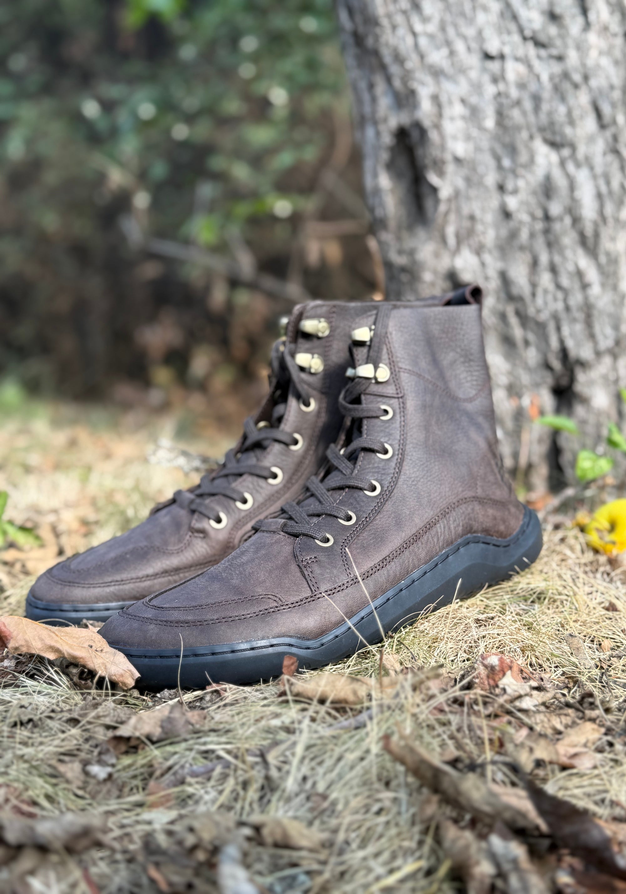 Ghete Barefoot din piele - Gobi Boot II Women Mole