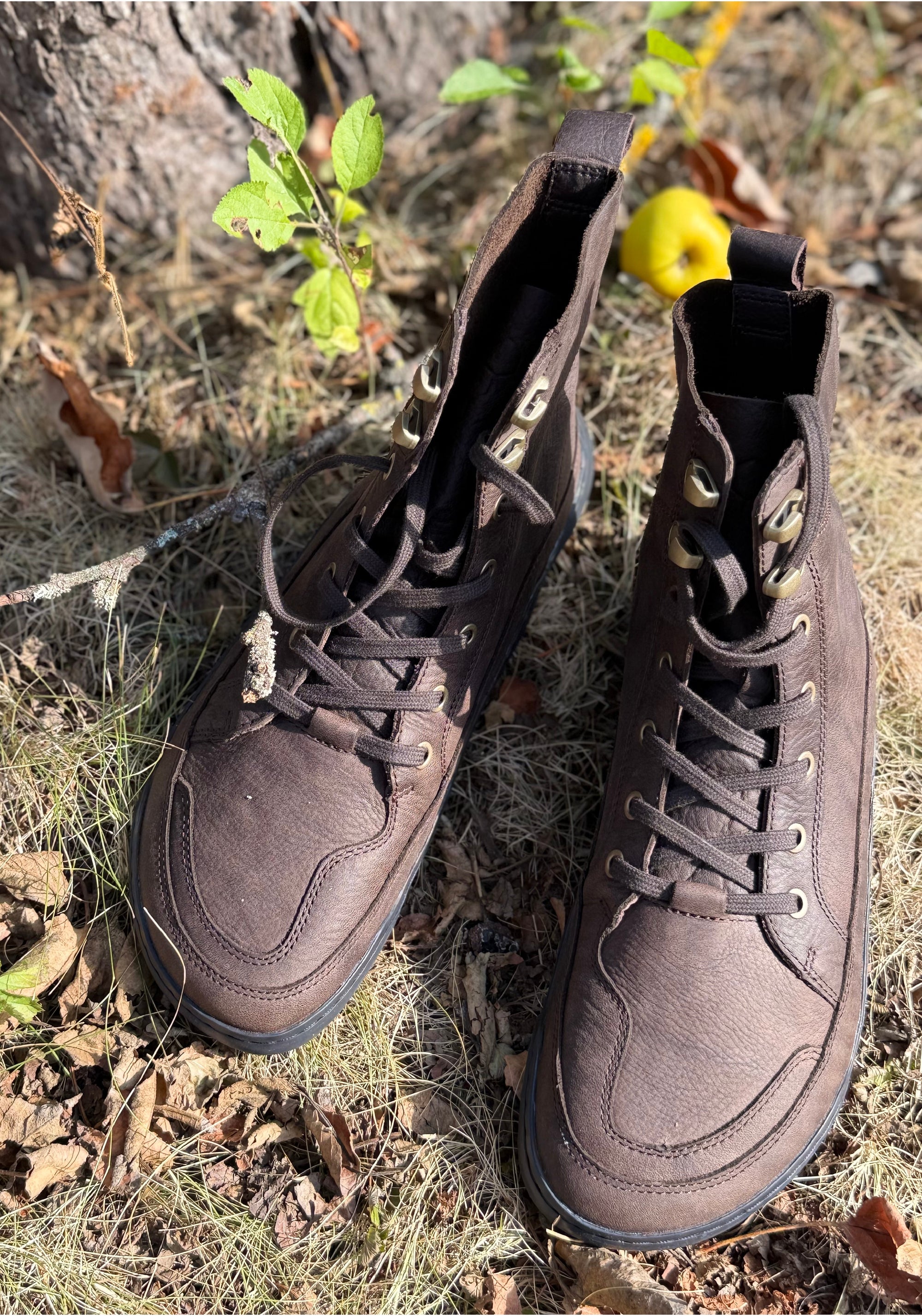 Ghete Barefoot din piele - Gobi Boot II Women Mole