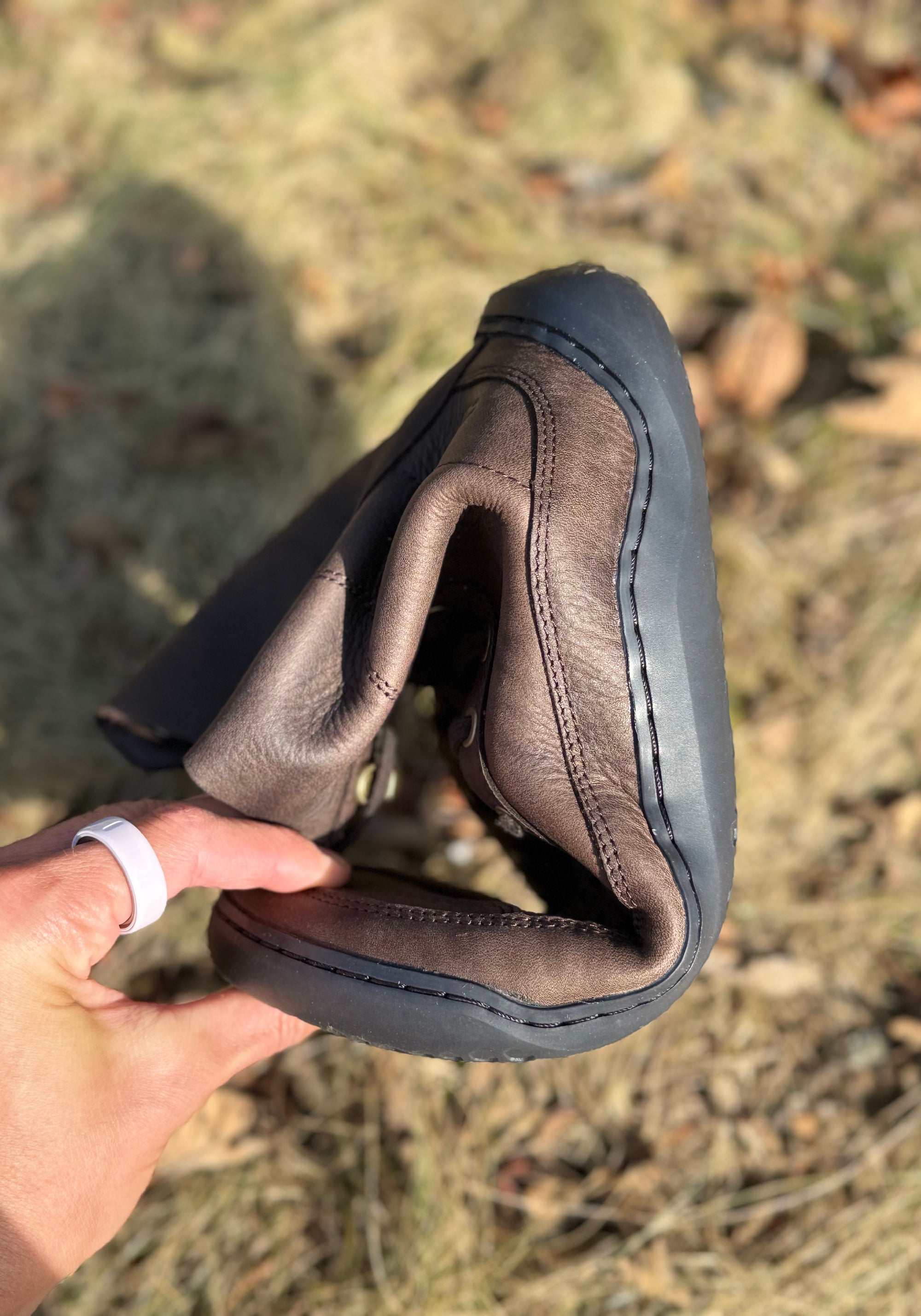 Ghete Barefoot din piele - Gobi Boot II Men Mole