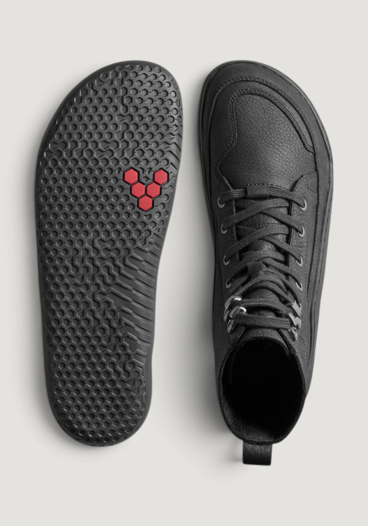 Ghete Barefoot din piele - Gobi Boot II Men Obsidian
