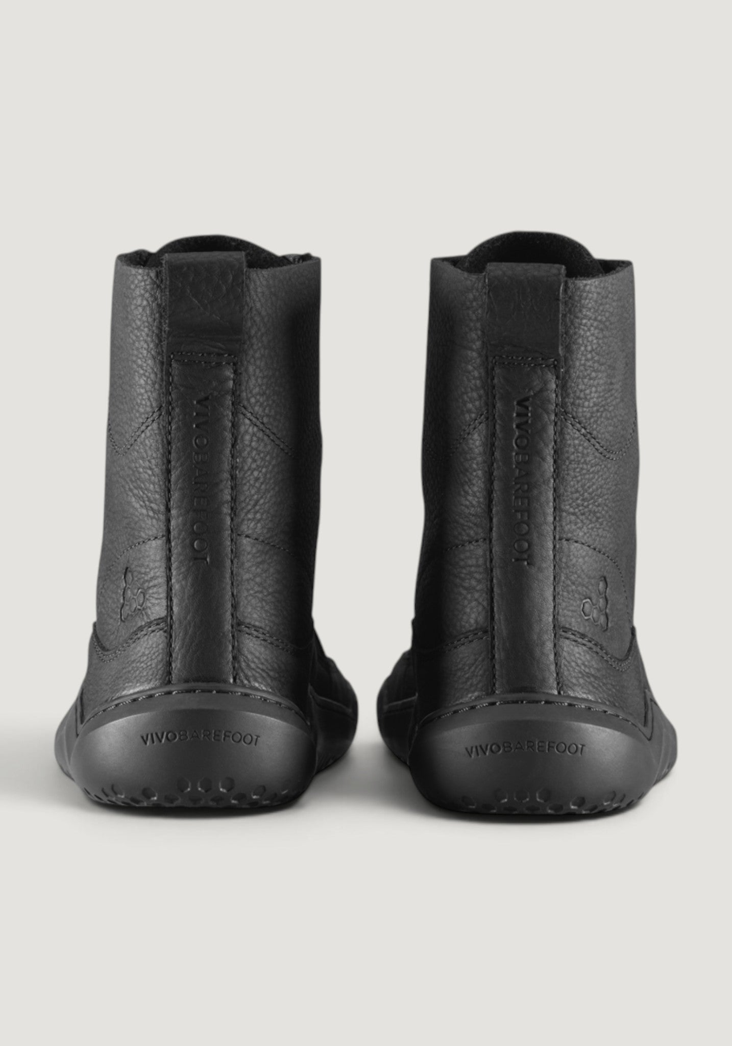 Ghete Barefoot din piele - Gobi Boot II Men Obsidian