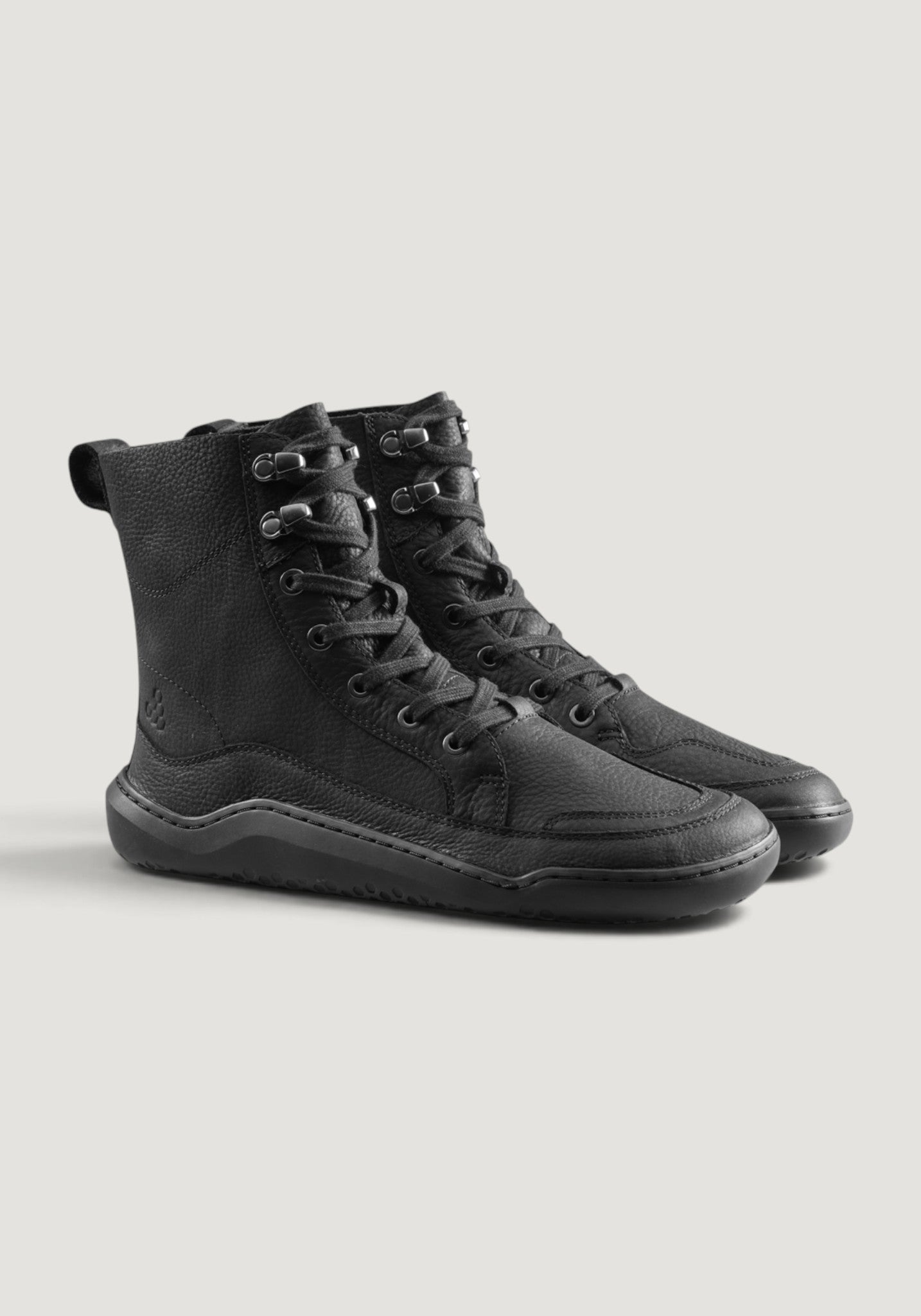 Ghete Barefoot din piele - Gobi Boot II Women Obsidian