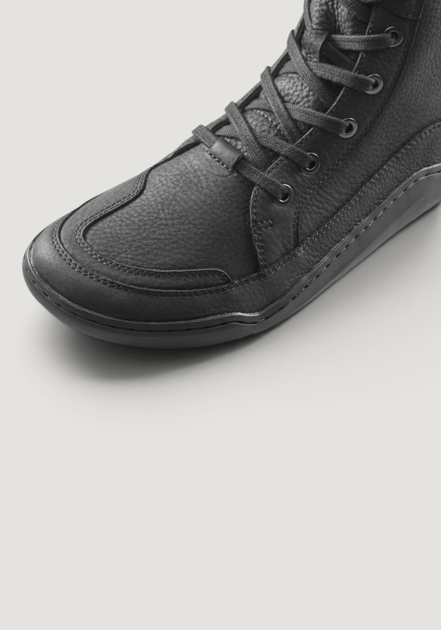 Ghete Barefoot din piele - Gobi Boot II Women Obsidian