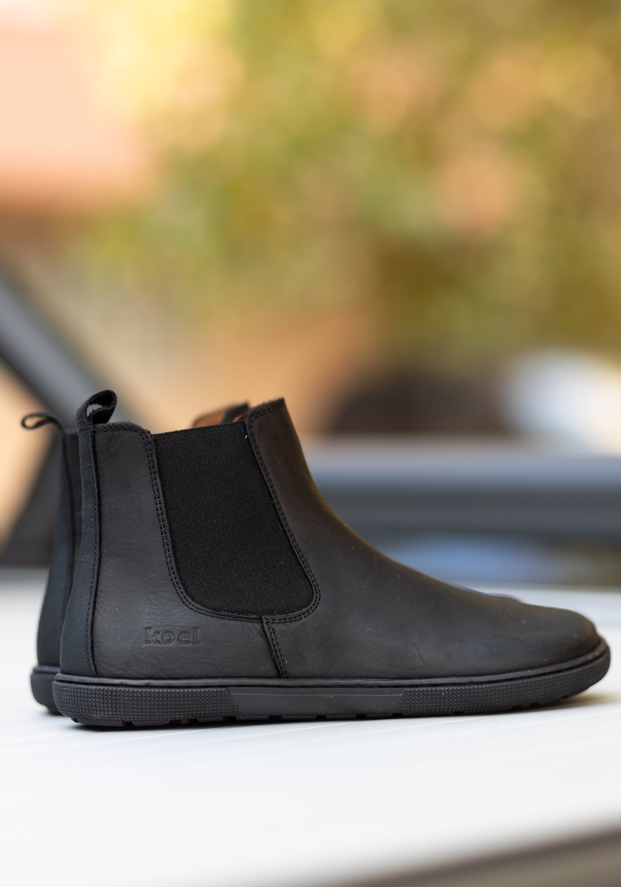 Ghete Barefoot femei din piele - Filas Black