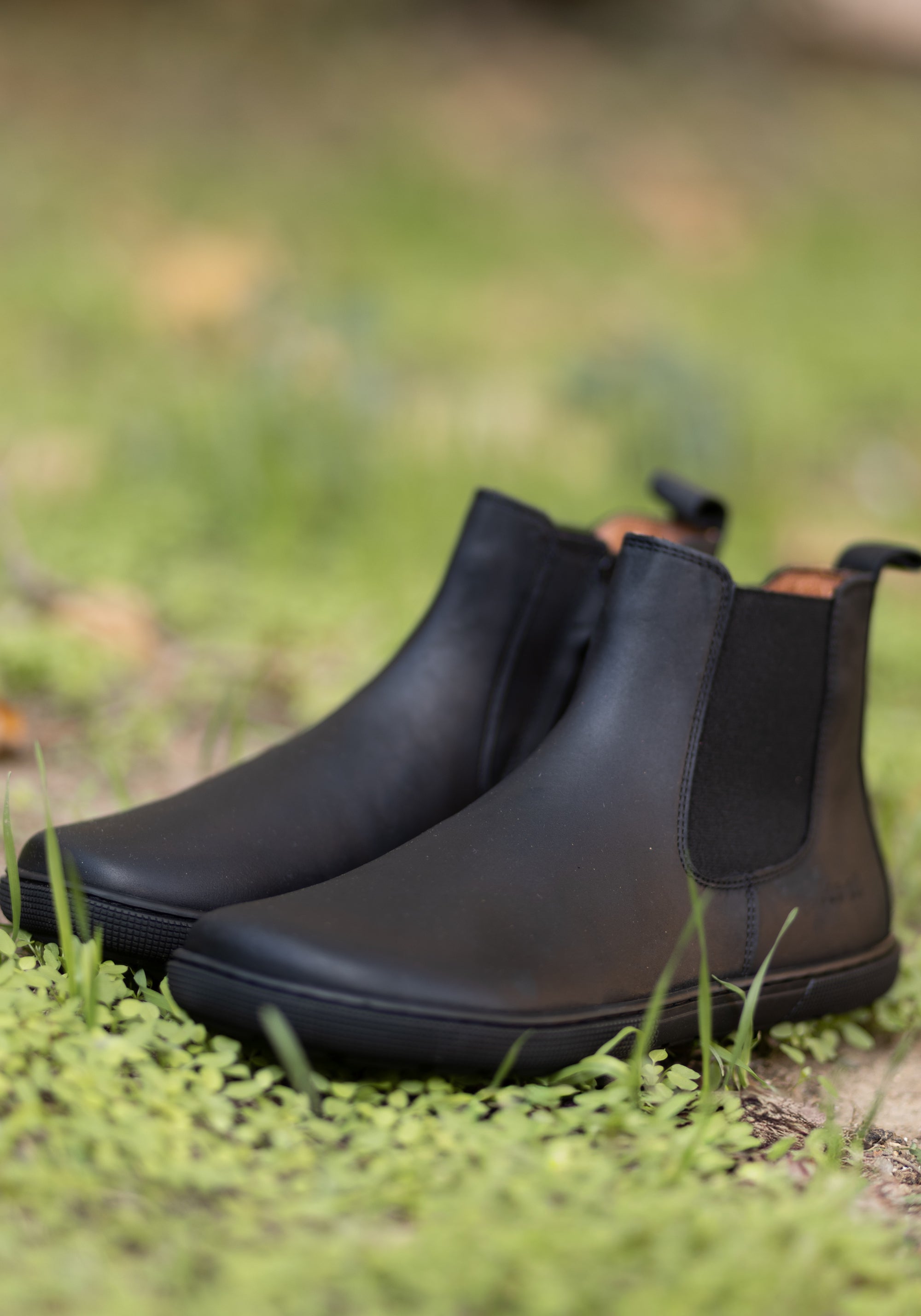 Ghete Barefoot femei din piele - Filas Black