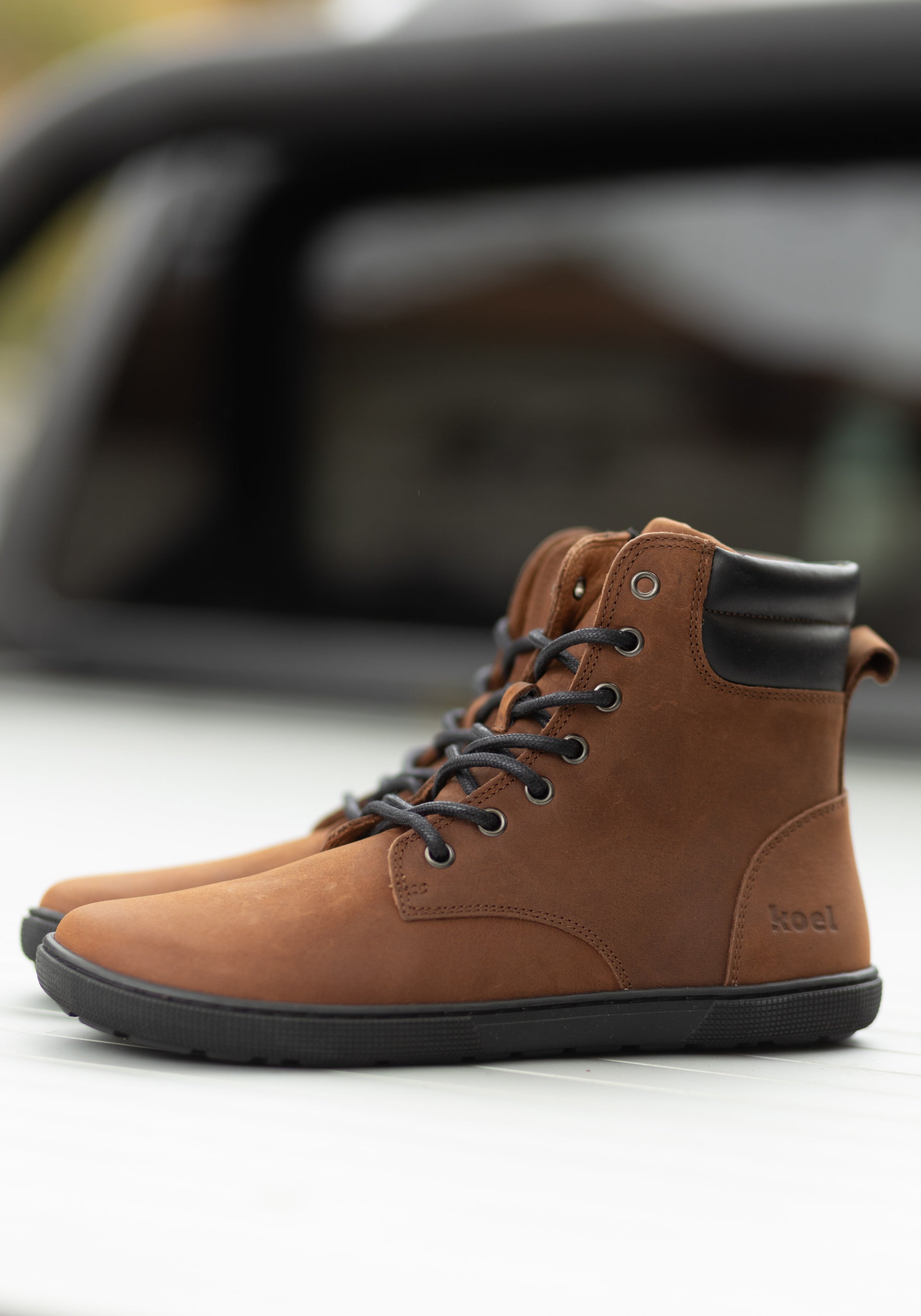 Ghete Barefoot femei din piele - Florence Chocolate