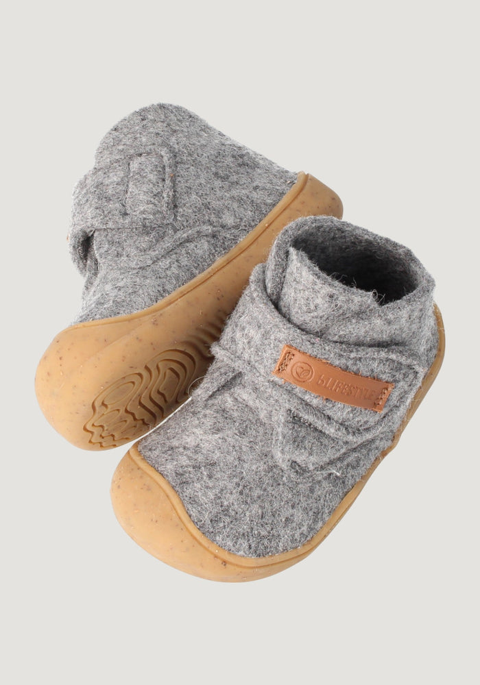 Ghete Barefoot First Step din lână merinos - Marmota Anthracite BLifestyle HipHip.ro