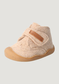 Ghete Barefoot First Step din lână merinos - Marmota Beige BLifestyle HipHip.ro