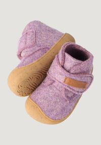 Ghete Barefoot First Step din lână merinos - Marmota Pastel Lila BLifestyle HipHip.ro