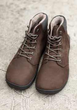 Ghete Barefoot îmblănite adulți - Street Style Chestnut