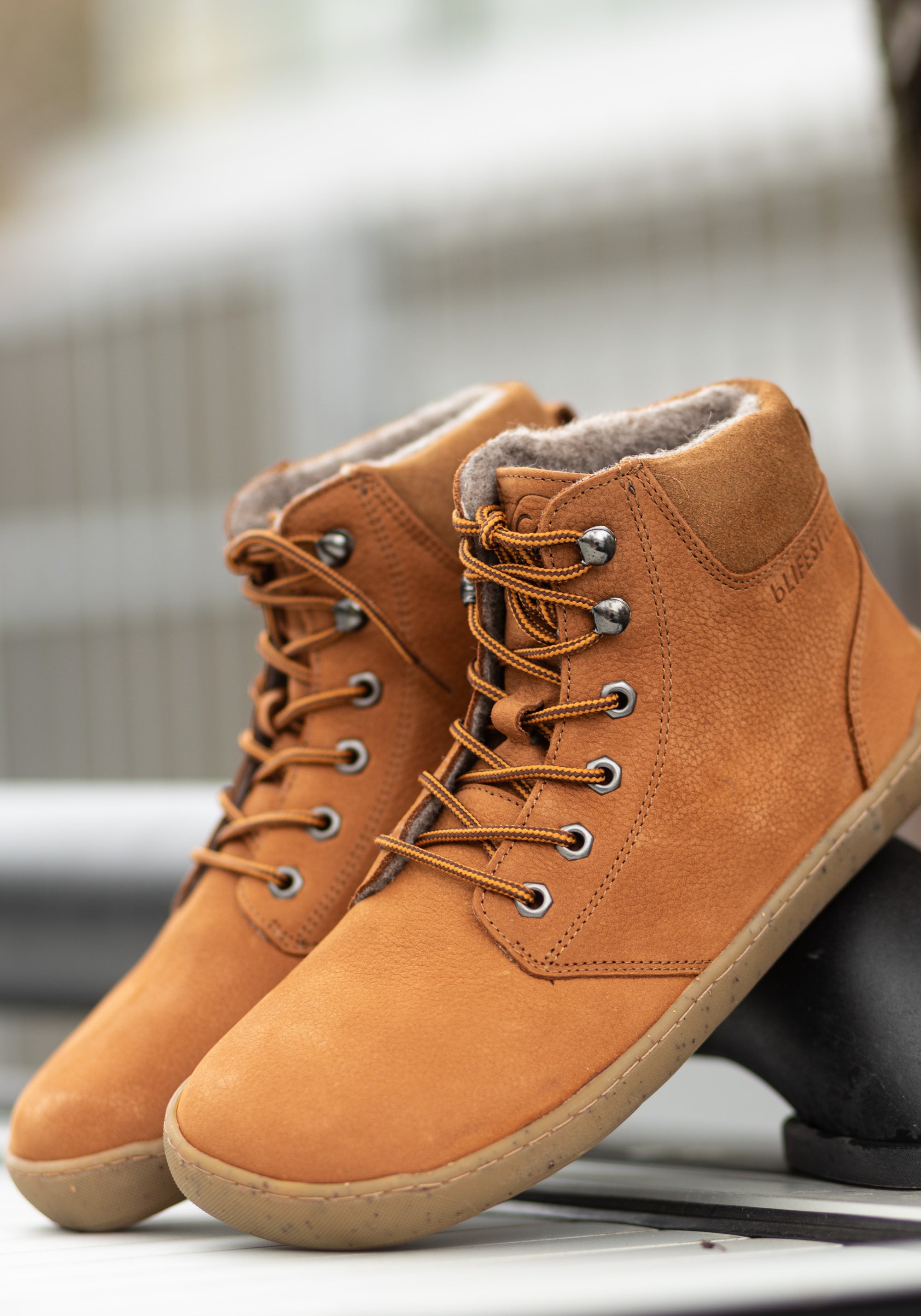 Ghete Barefoot îmblănite adulți - Street Style Hazelnut