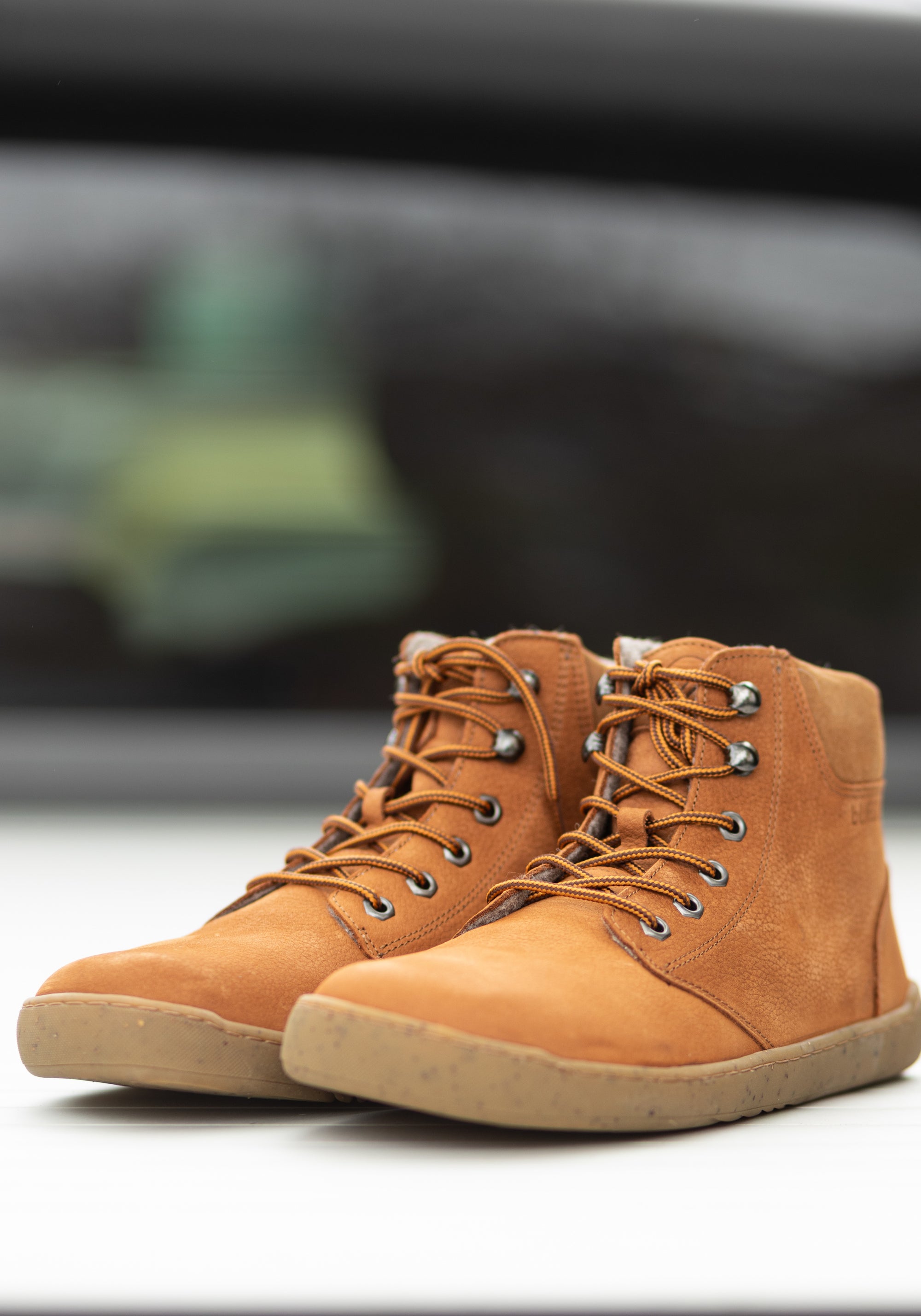 Ghete Barefoot îmblănite adulți - Street Style Hazelnut