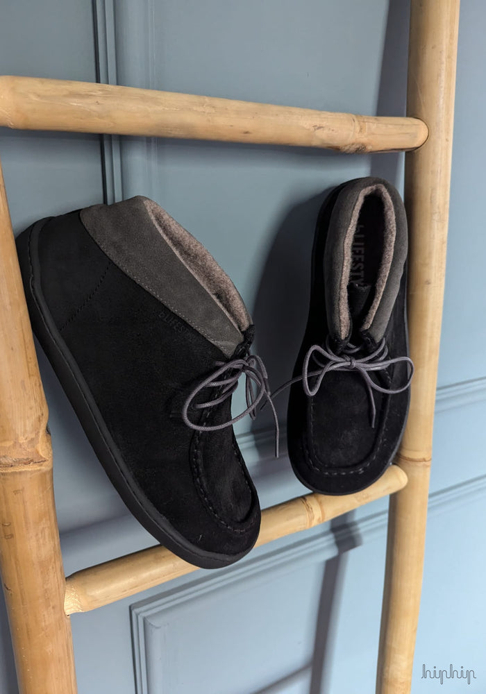 Ghete Barefoot îmblănite adulți - Timeless Style Black