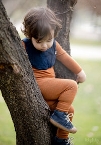 Ghete Barefoot îmblănite First Step - Ava Blue Koel HipHip.ro