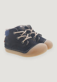 Ghete Barefoot îmblănite First Step - Ava Blue Koel HipHip.ro