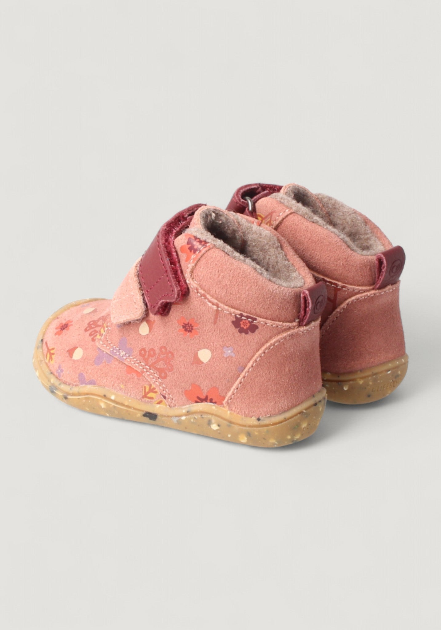 Ghete Barefoot îmblănite - Baby Raccoon Winter Rosa