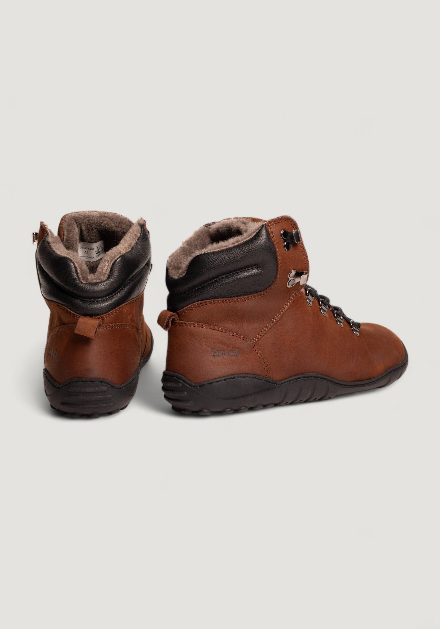 Ghete Barefoot îmblănite bărbați - Porter Chocolate