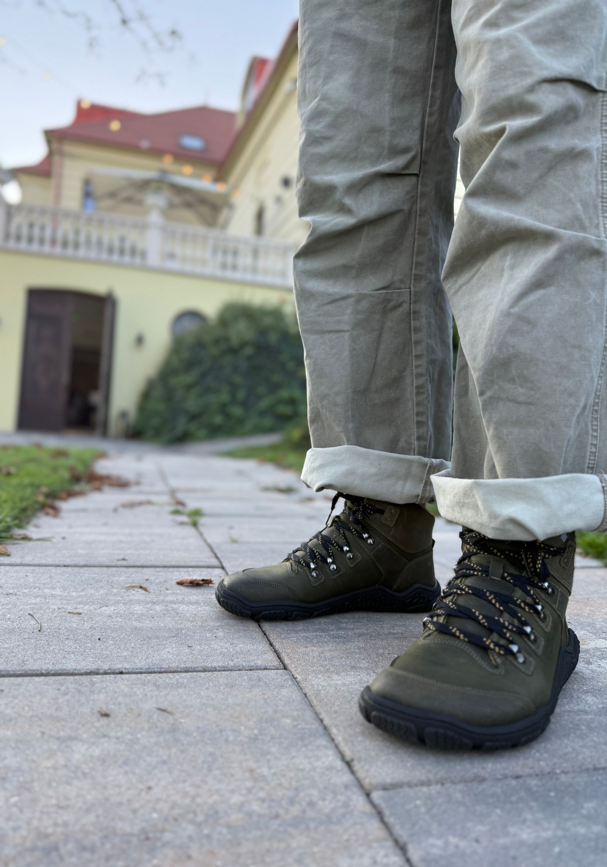 Ghete Barefoot îmblănite bărbați - Robo Olive