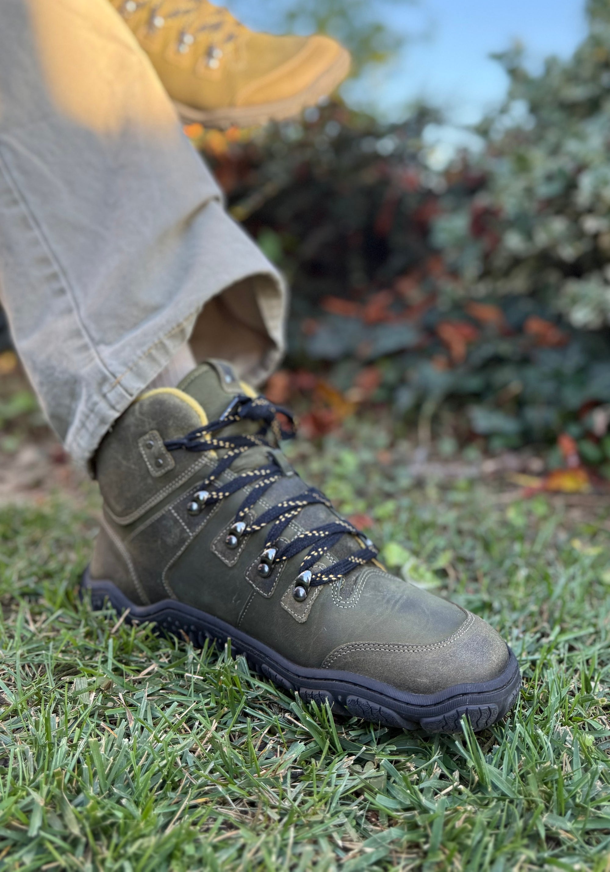 Ghete Barefoot îmblănite bărbați - Robo Olive