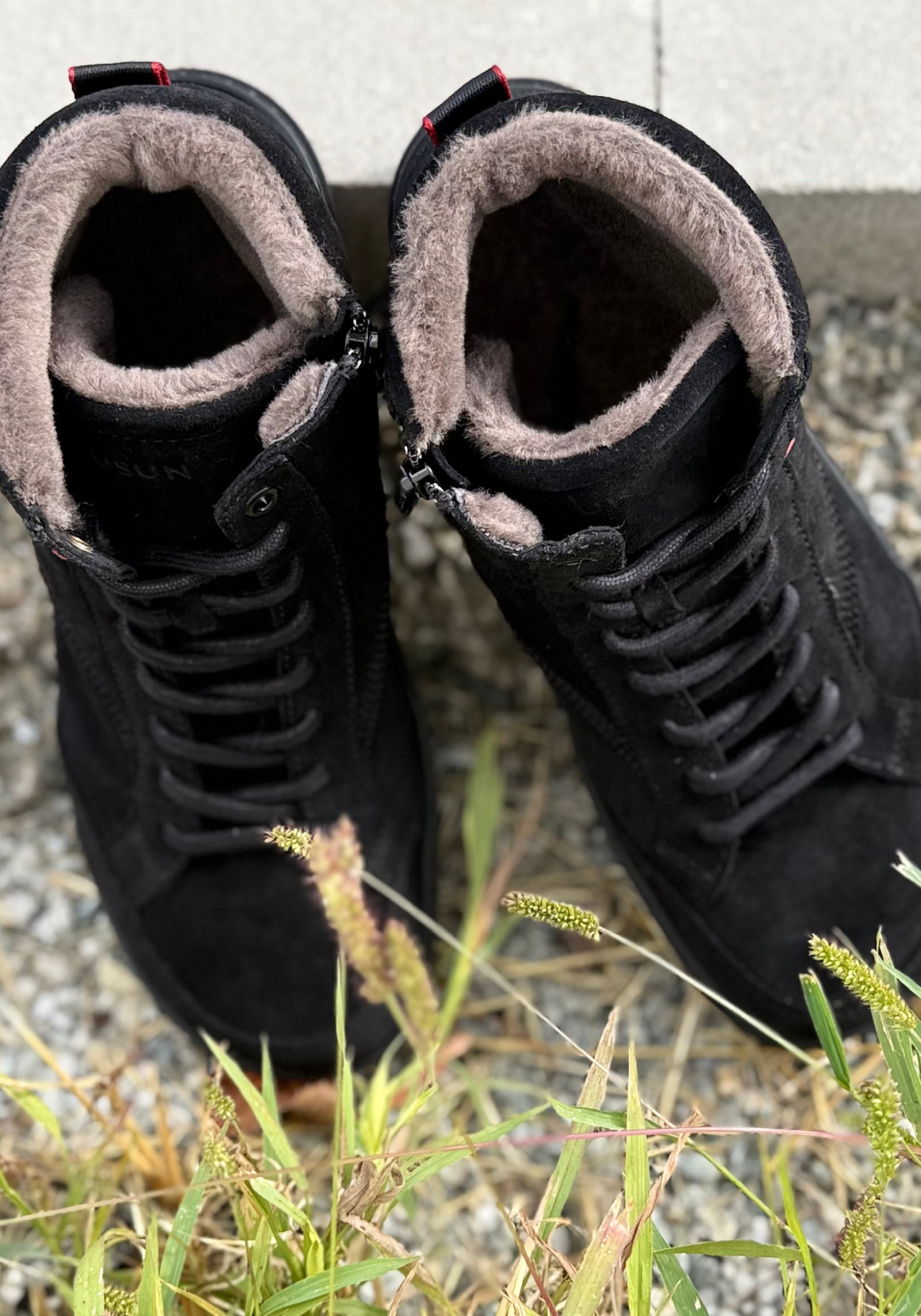 Ghete Barefoot îmblănite - BLSN-035W Black