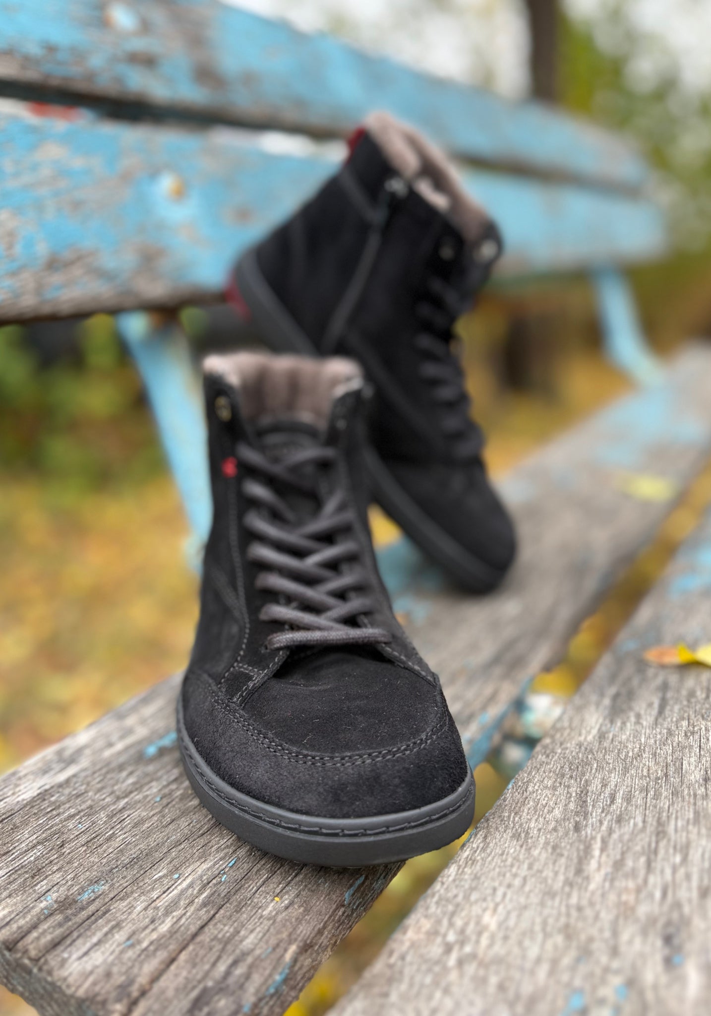 Ghete Barefoot îmblănite - BLSN-035W Black