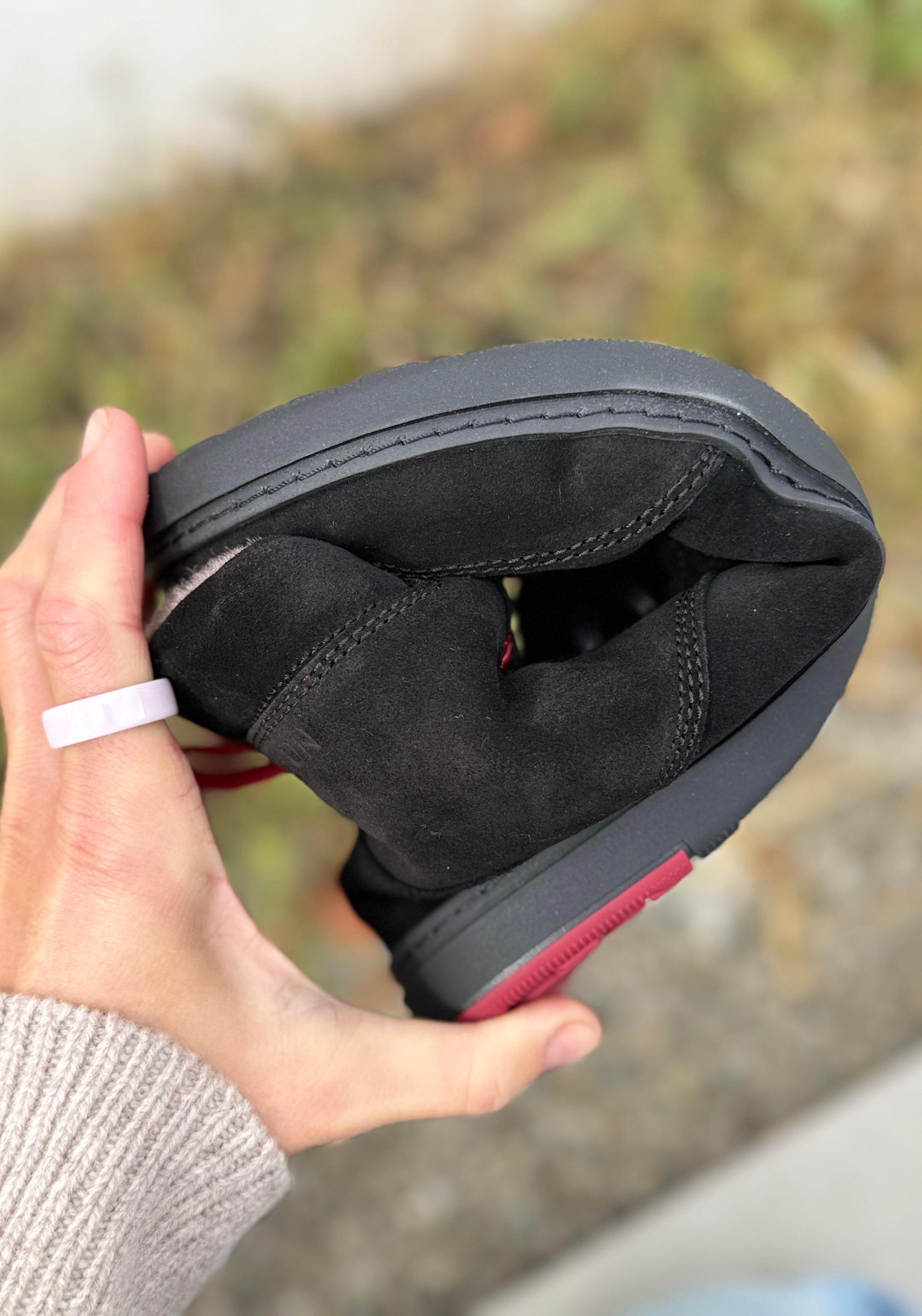 Ghete Barefoot îmblănite - BLSN-035W Black