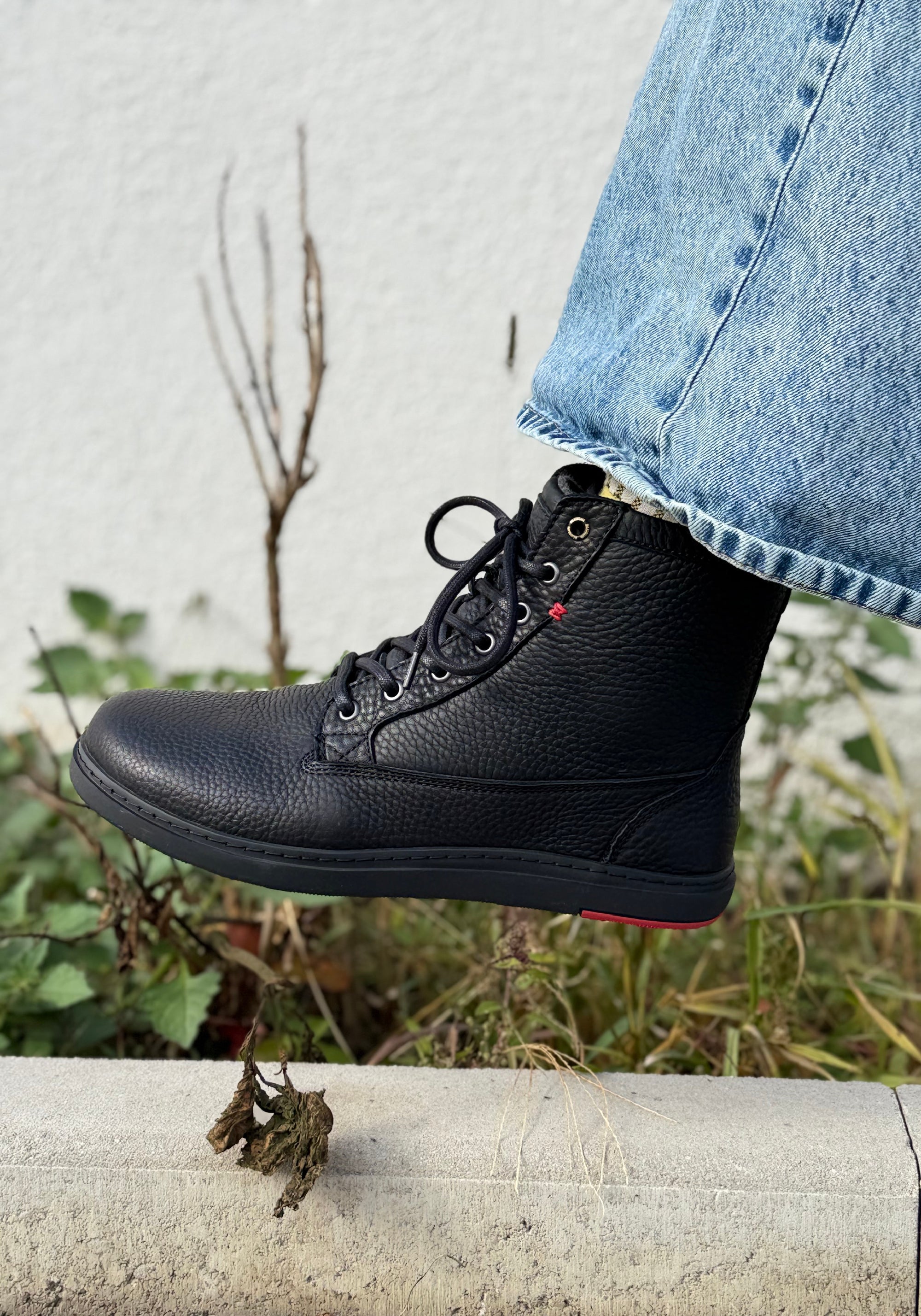 Ghete Barefoot îmblănite - BLSN-080W Deep Black