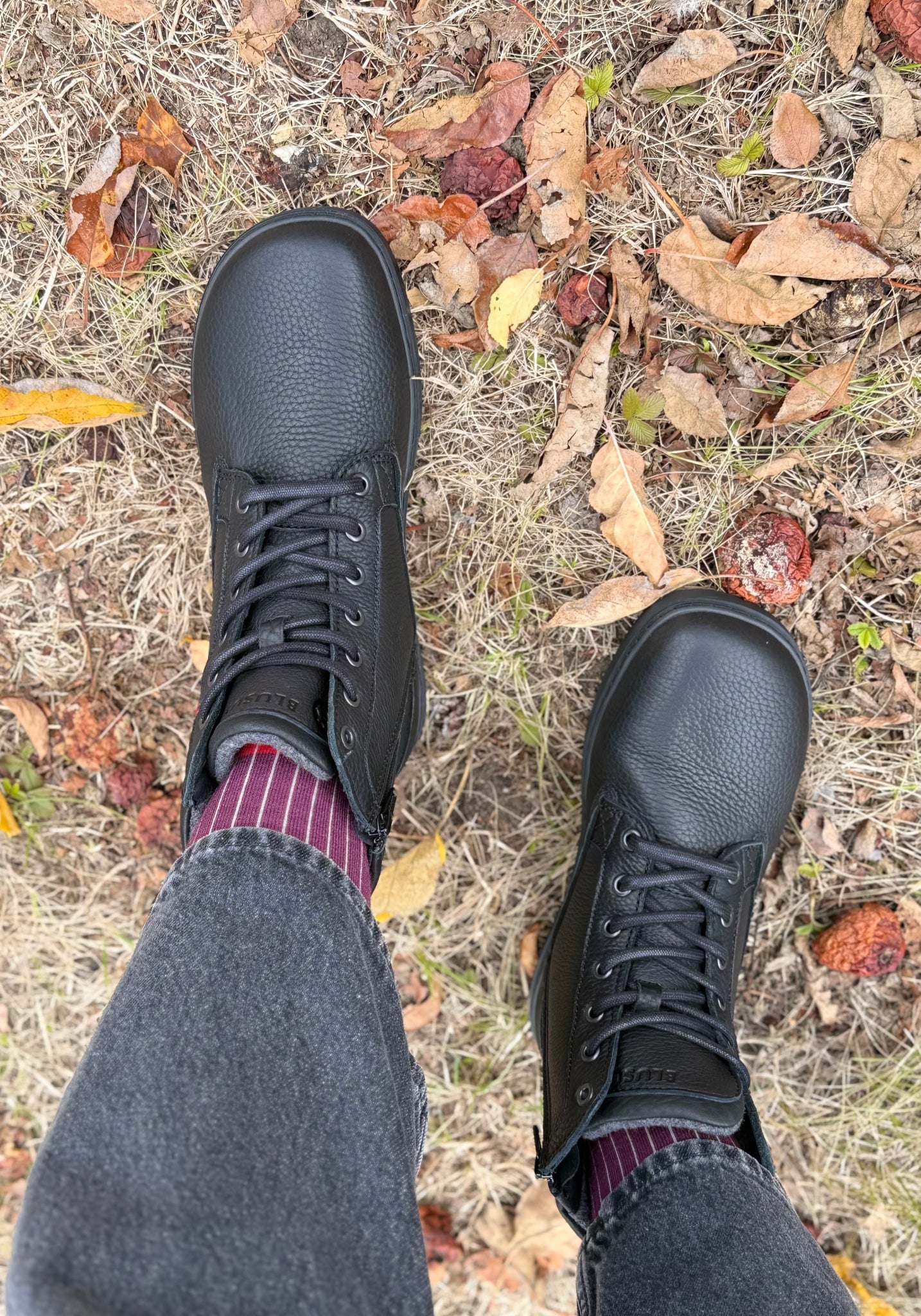 Ghete Barefoot îmblănite - BLSN-080W Deep Black
