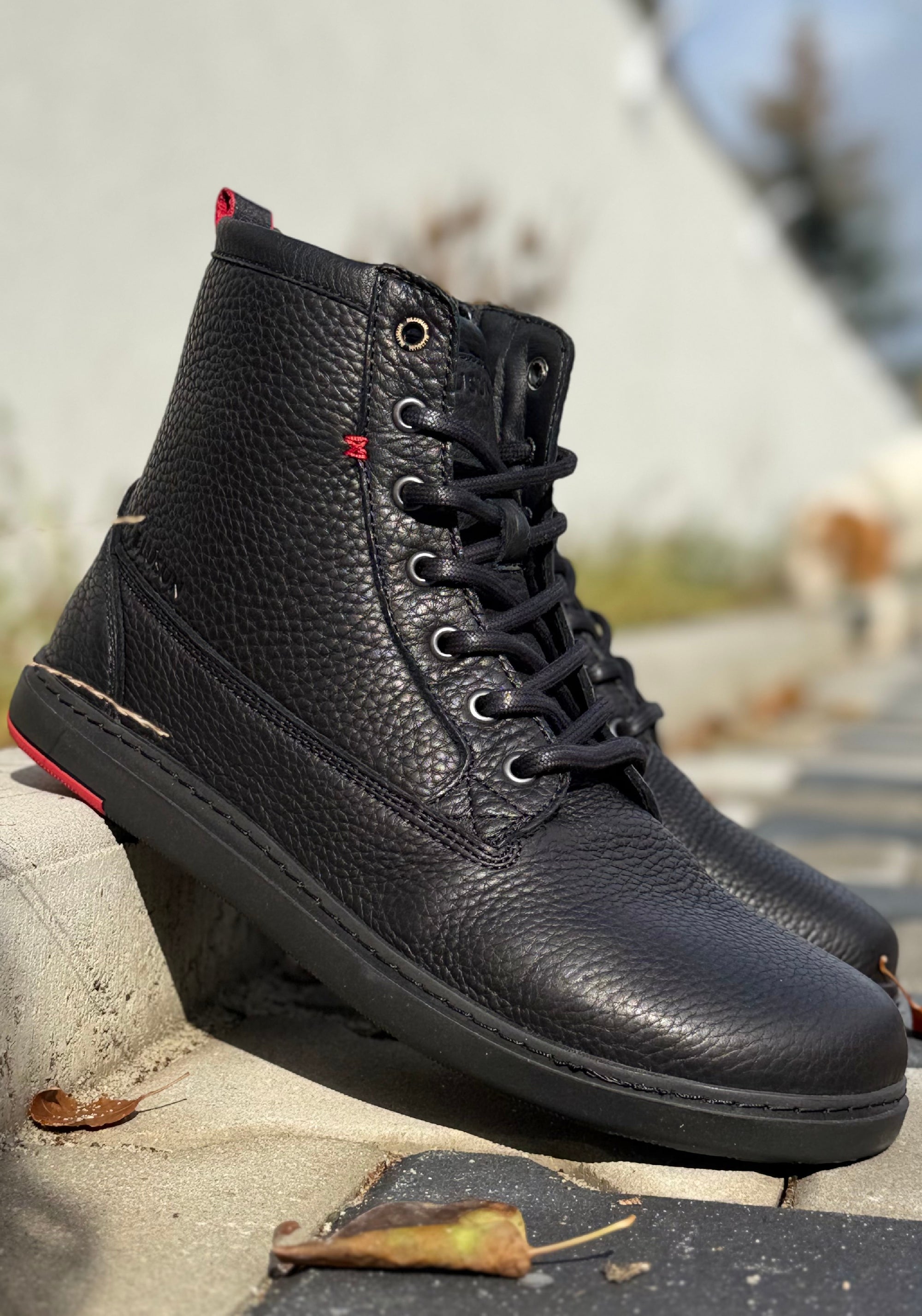Ghete Barefoot îmblănite - BLSN-080W Deep Black