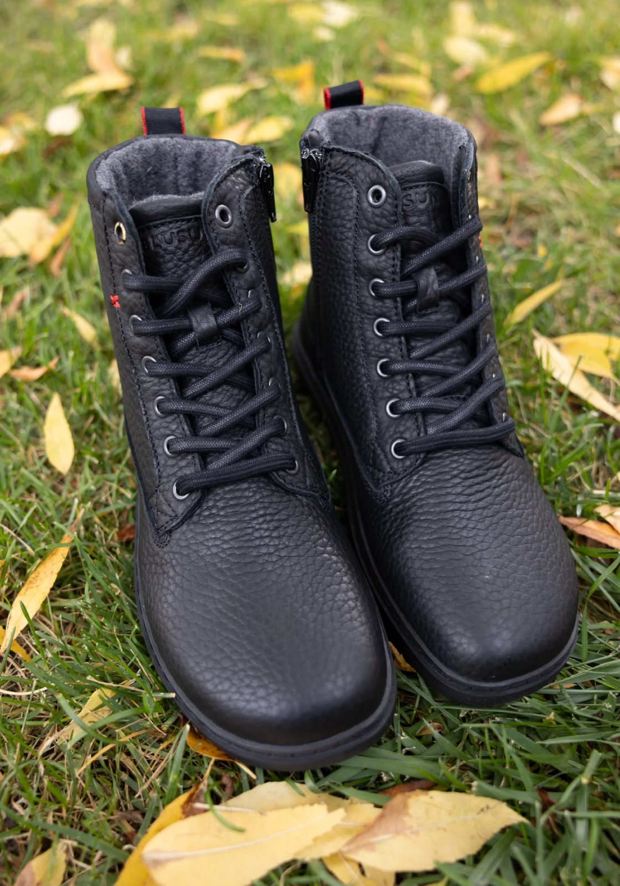 Ghete Barefoot îmblănite - BLSN-080W Deep Black