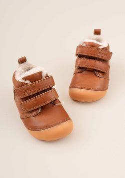 Ghete Barefoot îmblănite - Carter Cognac