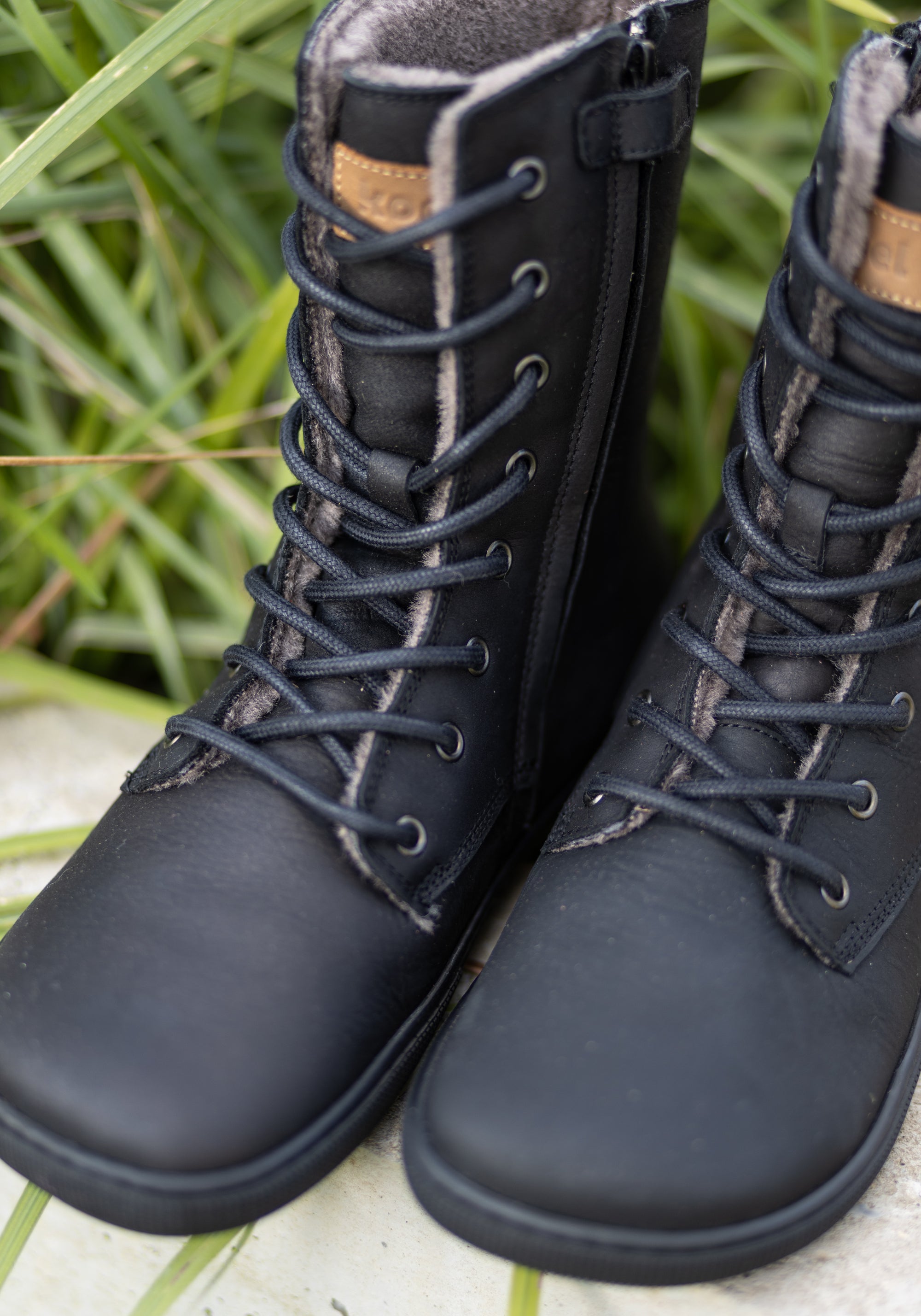 Ghete Barefoot îmblănite - Faro Black