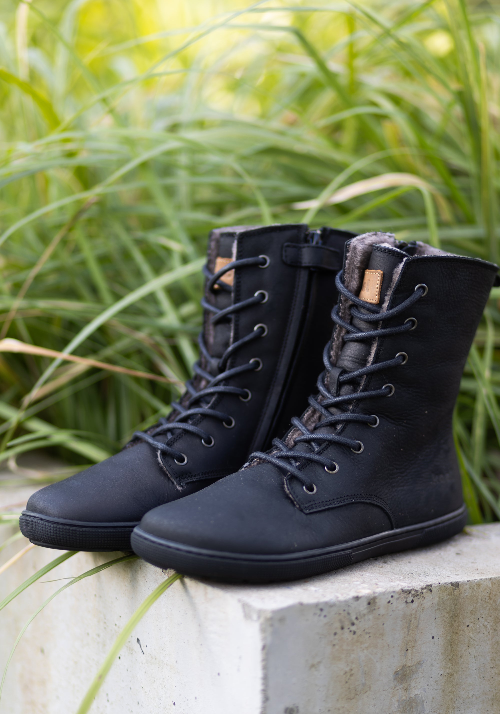 Ghete Barefoot îmblănite - Faro Black