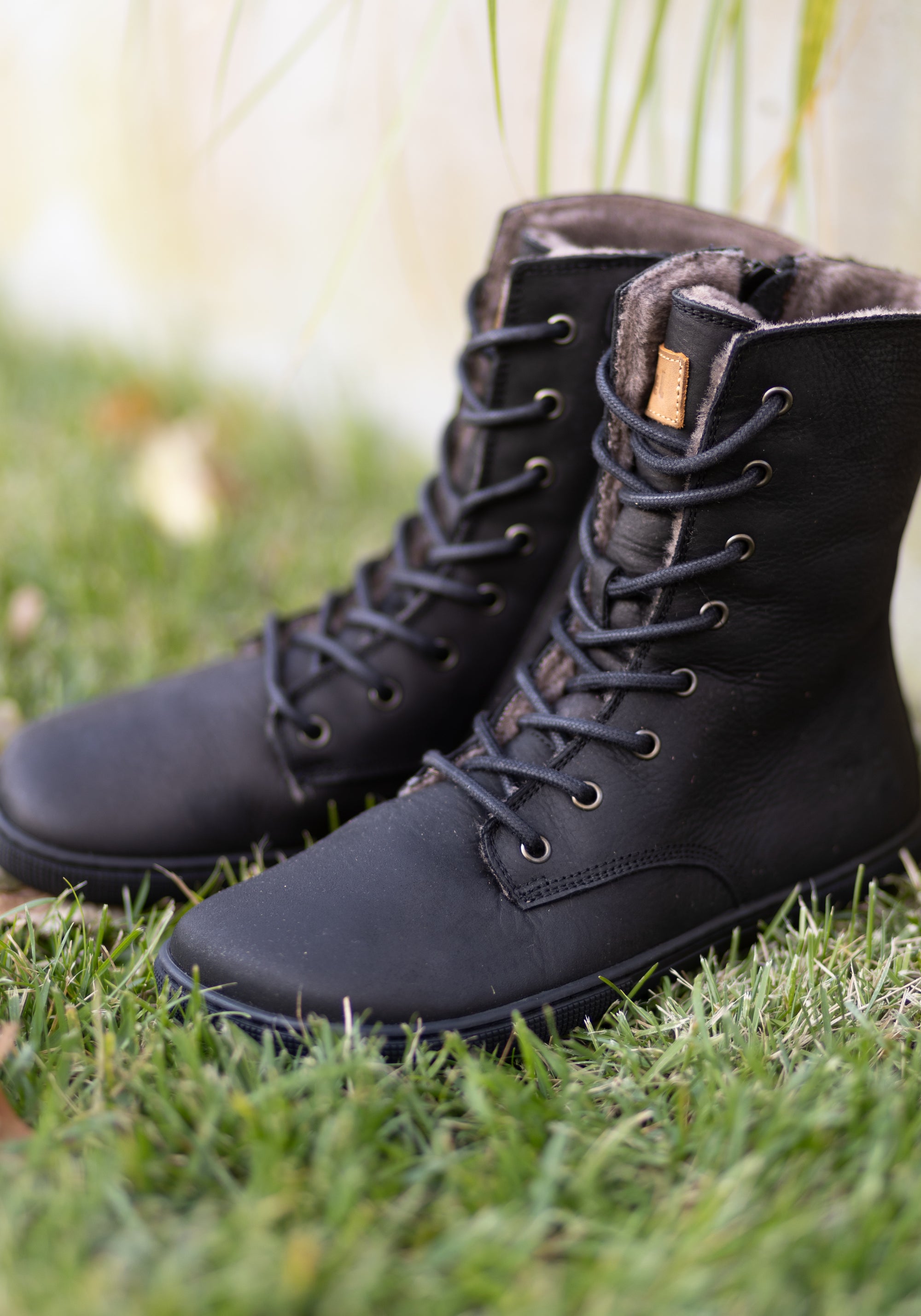 Ghete Barefoot îmblănite - Faro Black