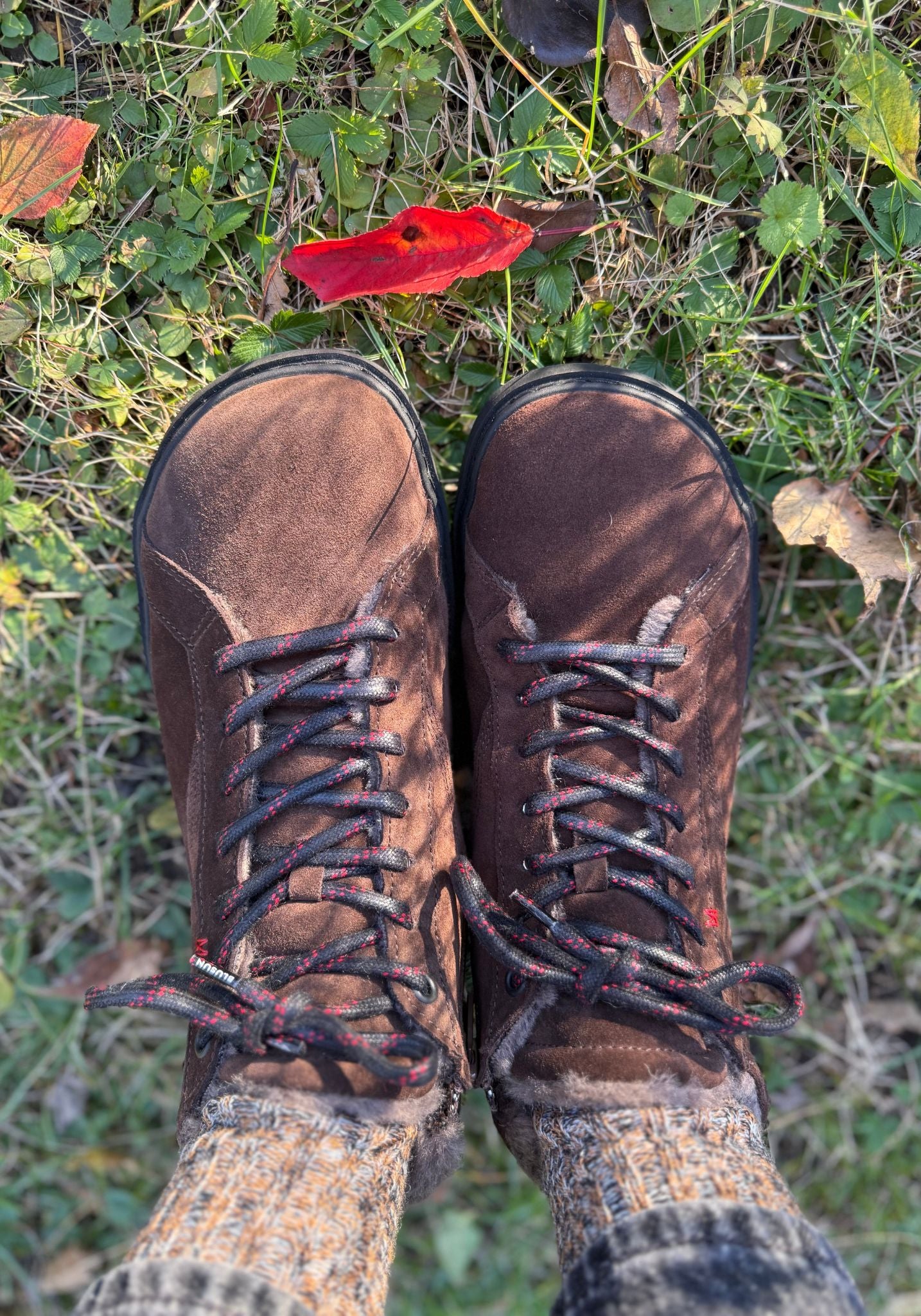 Ghete Barefoot îmblănite femei - Brown