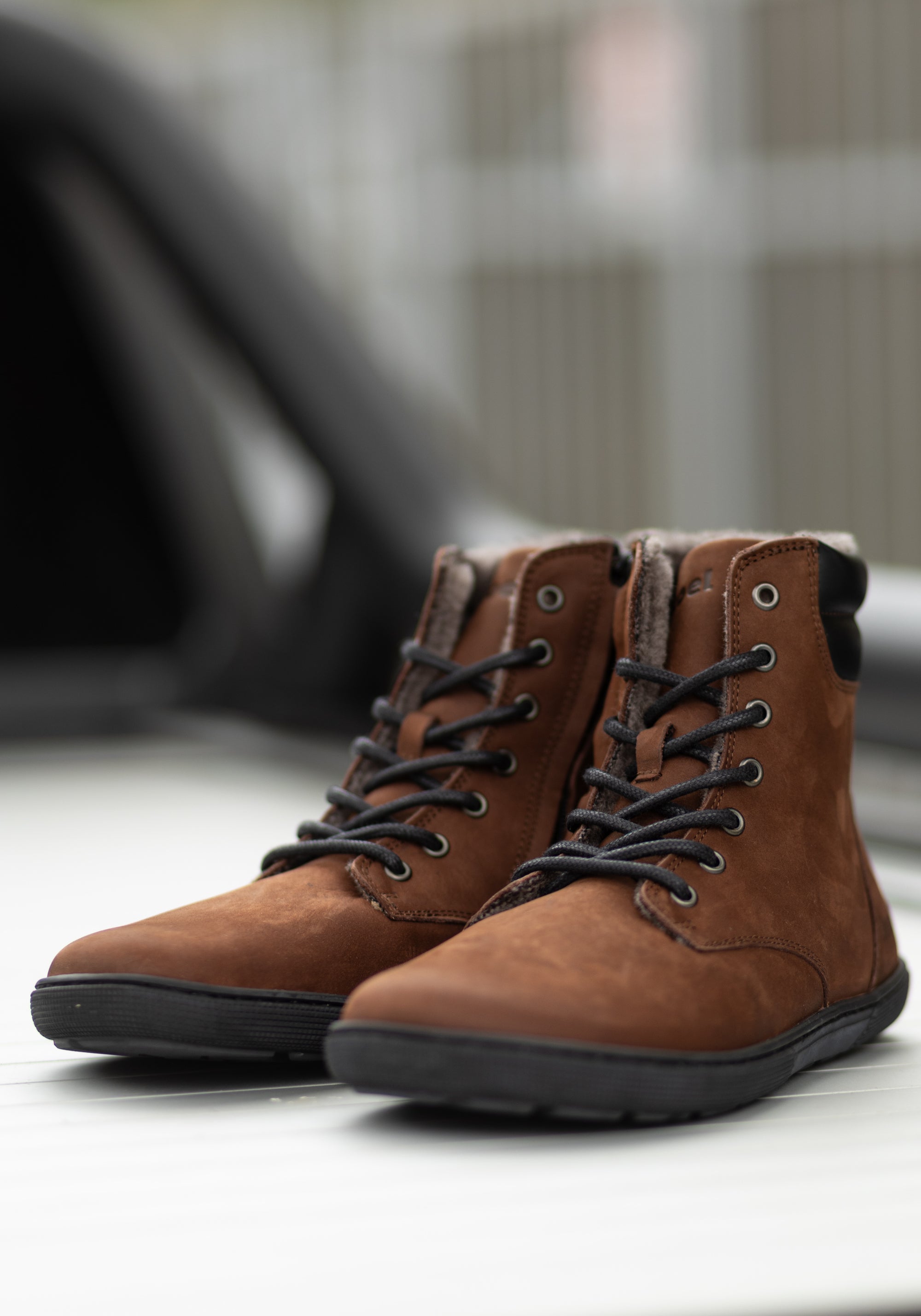 Ghete Barefoot îmblănite femei - Florence Chocolate