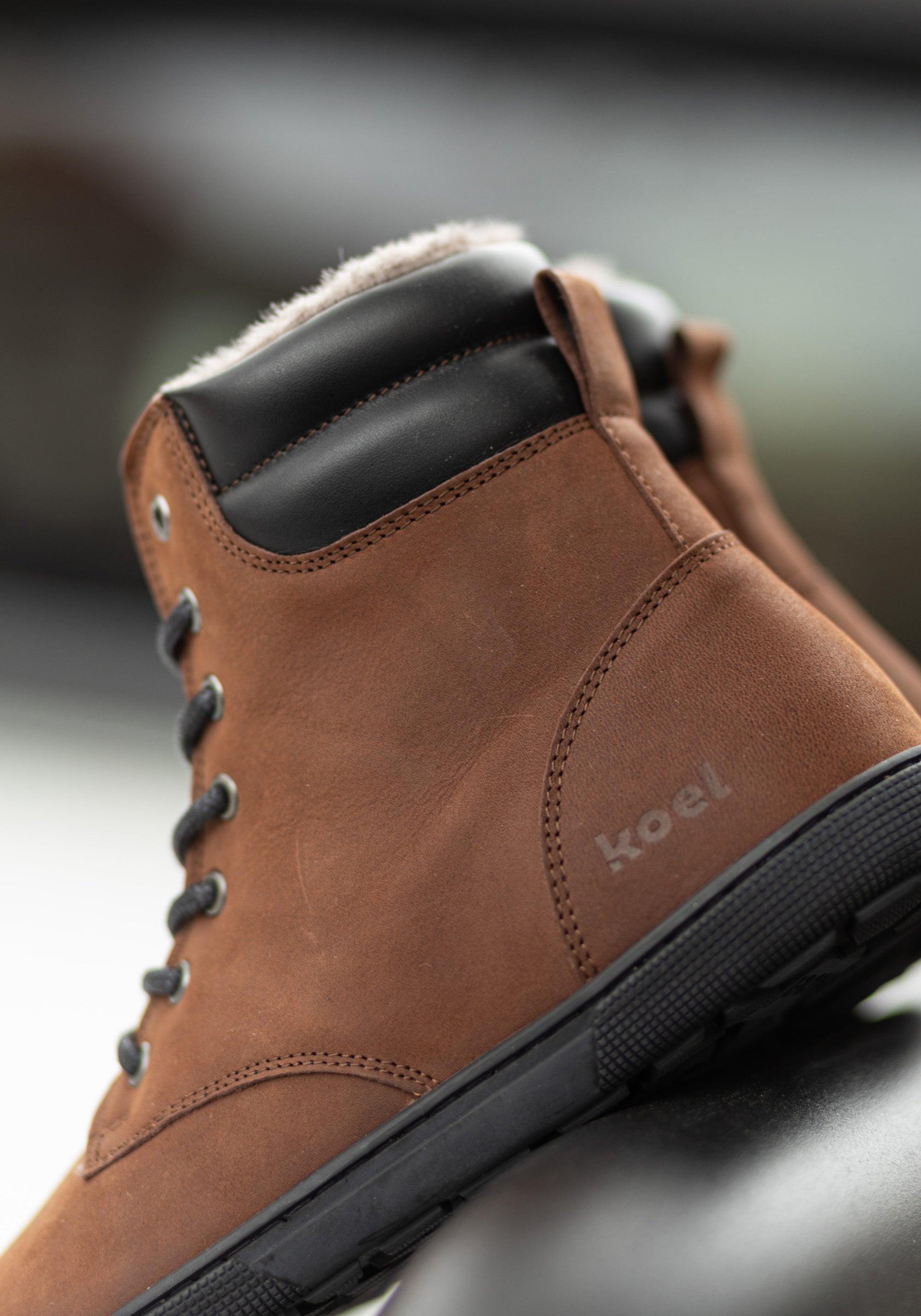 Ghete Barefoot îmblănite femei - Florence Chocolate