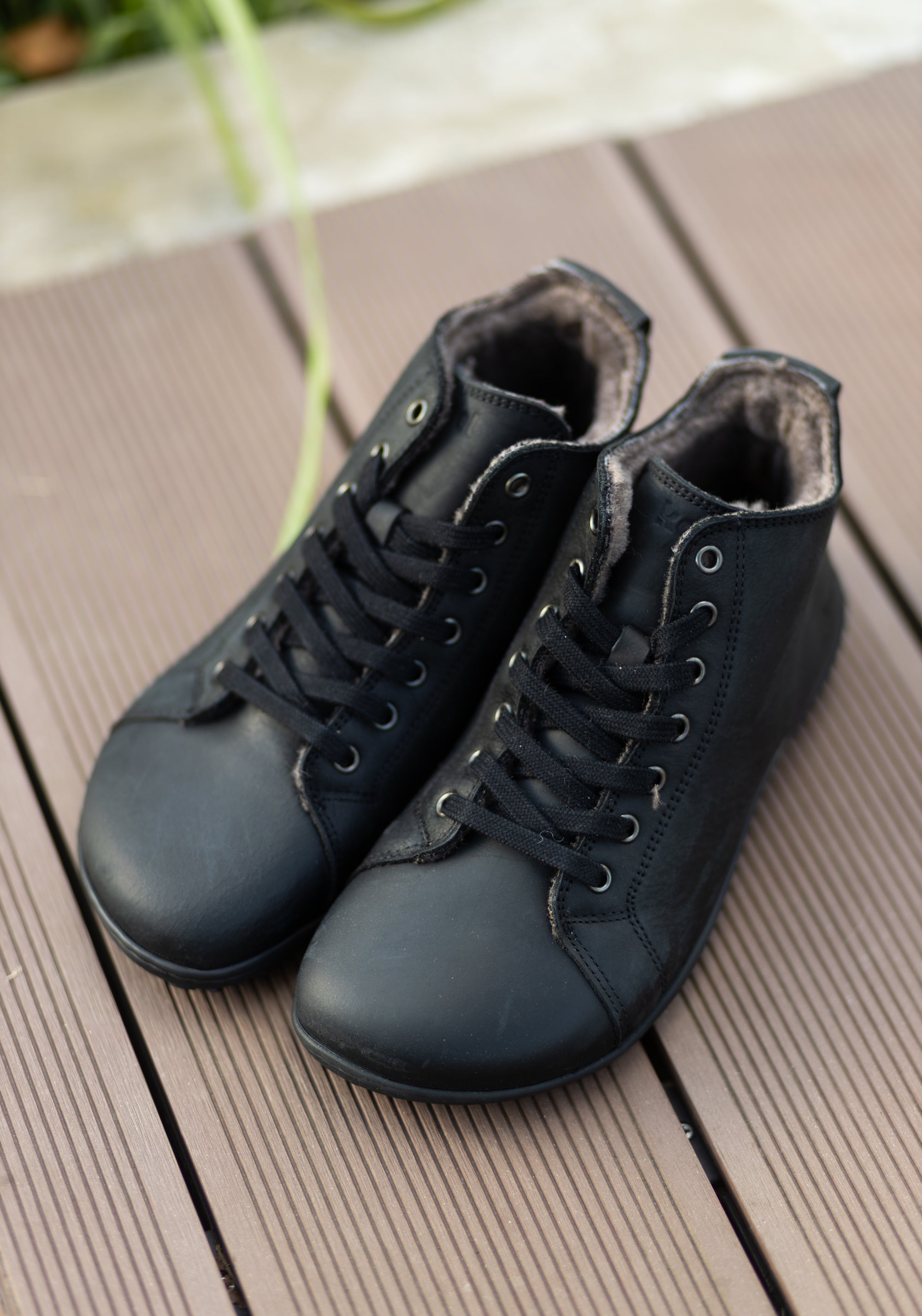 Ghete Barefoot îmblănite femei - Ivone Black