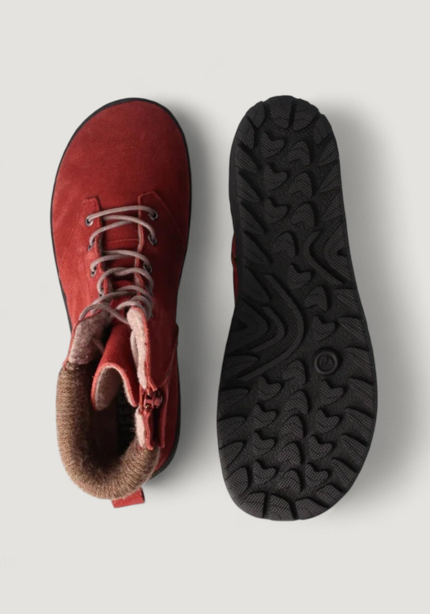 Ghete Barefoot îmblănite femei - Loud Style Bordeaux