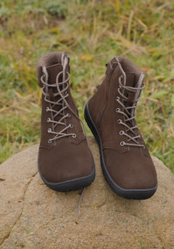 Ghete Barefoot îmblănite femei - Loud Style Chestnut