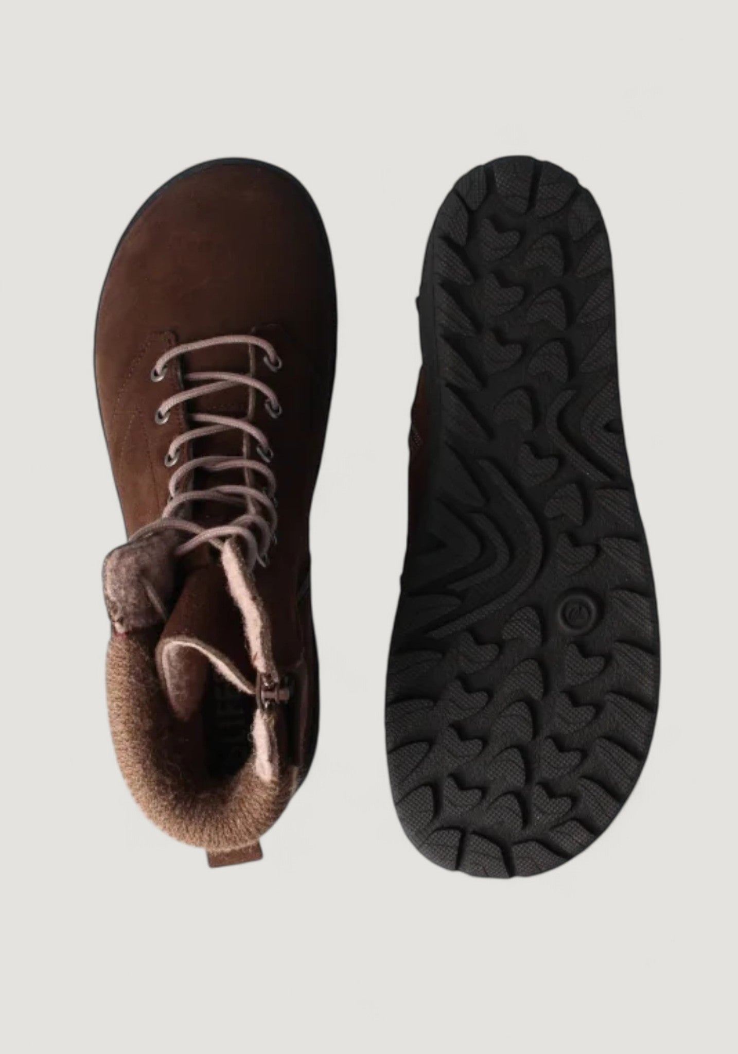 Ghete Barefoot îmblănite femei - Loud Style Chestnut