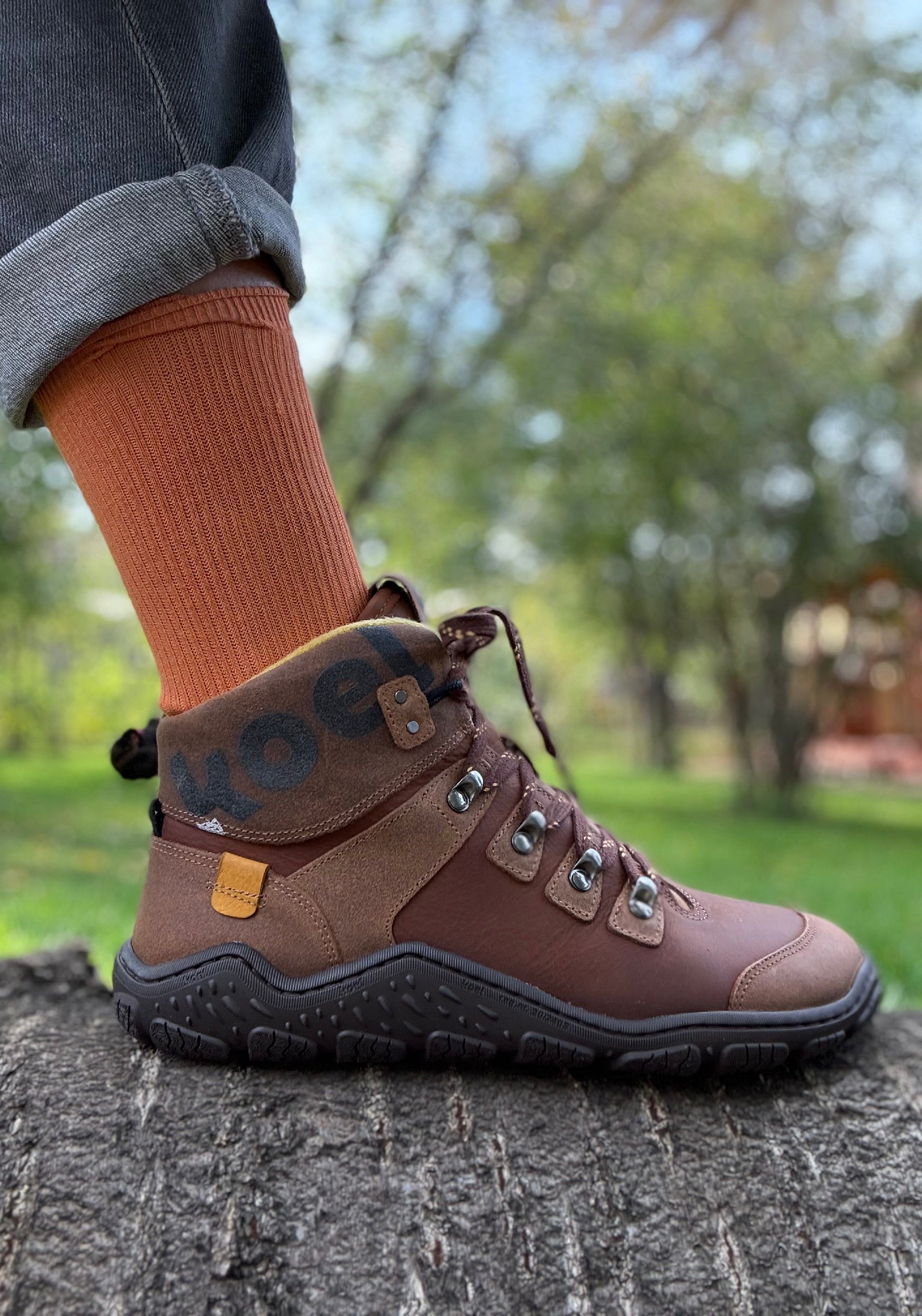 Ghete Barefoot îmblănite femei - Roba Chocolate