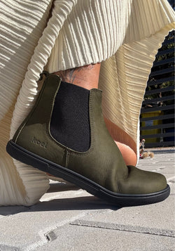 Ghete Barefoot îmblănite - Filas Khaki