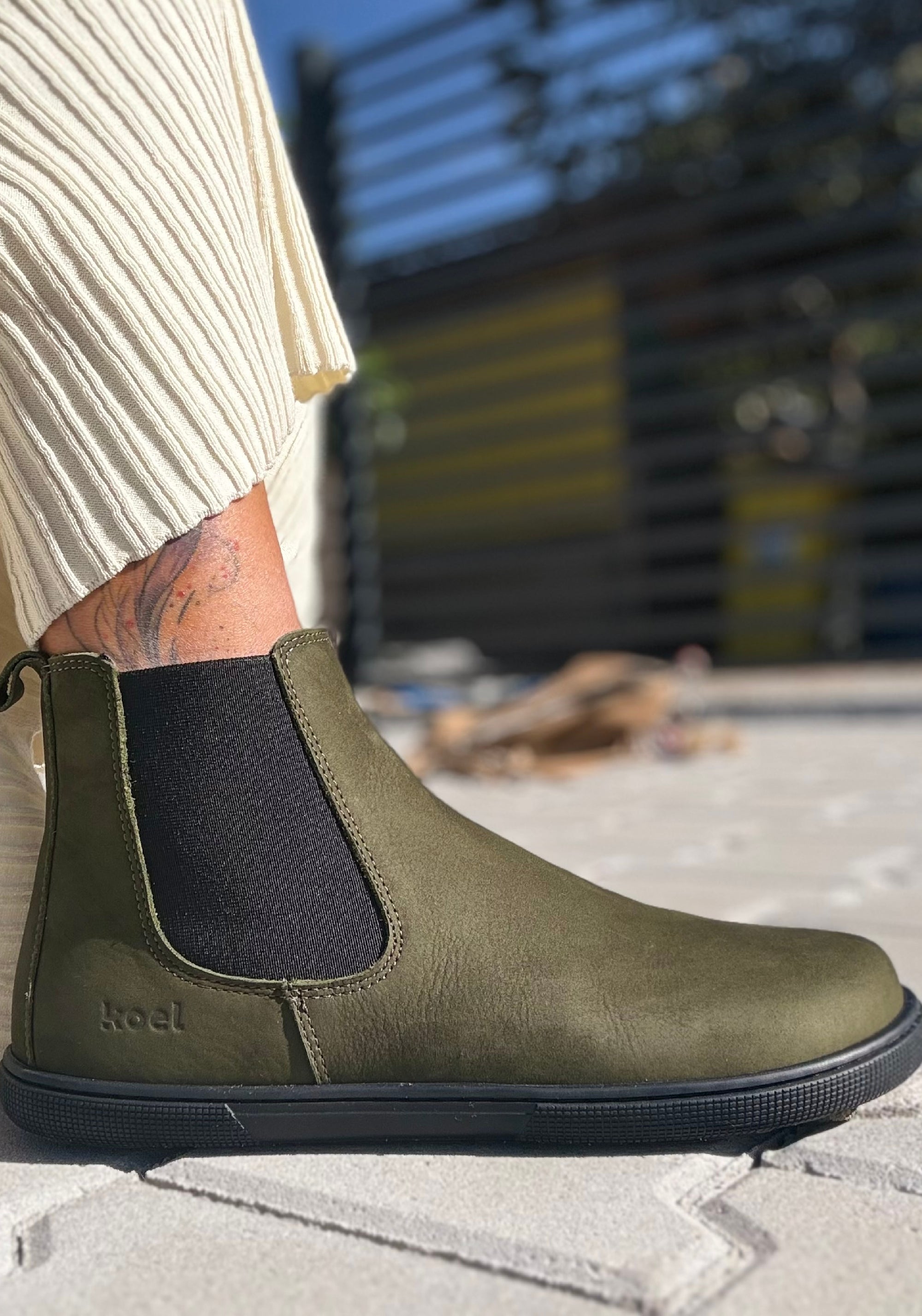 Ghete Barefoot îmblănite - Filas Khaki
