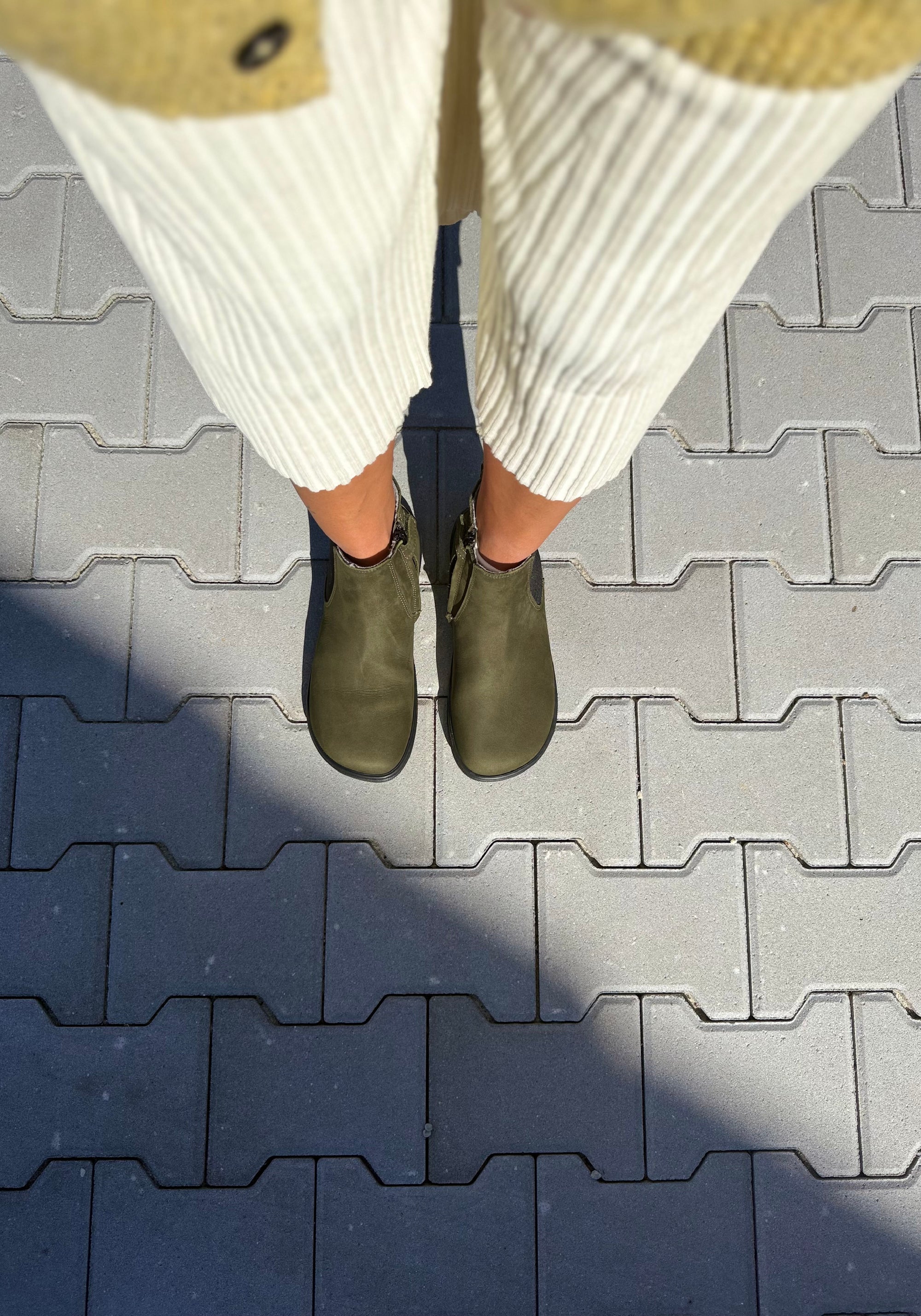 Ghete Barefoot îmblănite - Filas Khaki