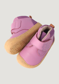 Ghete Barefoot îmblănite First Step - Baby Raccoon Pastel Lila BLifestyle HipHip.ro