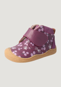 Ghete Barefoot îmblănite First Step - Baby Raccoon Winter Plum BLifestyle HipHip.ro